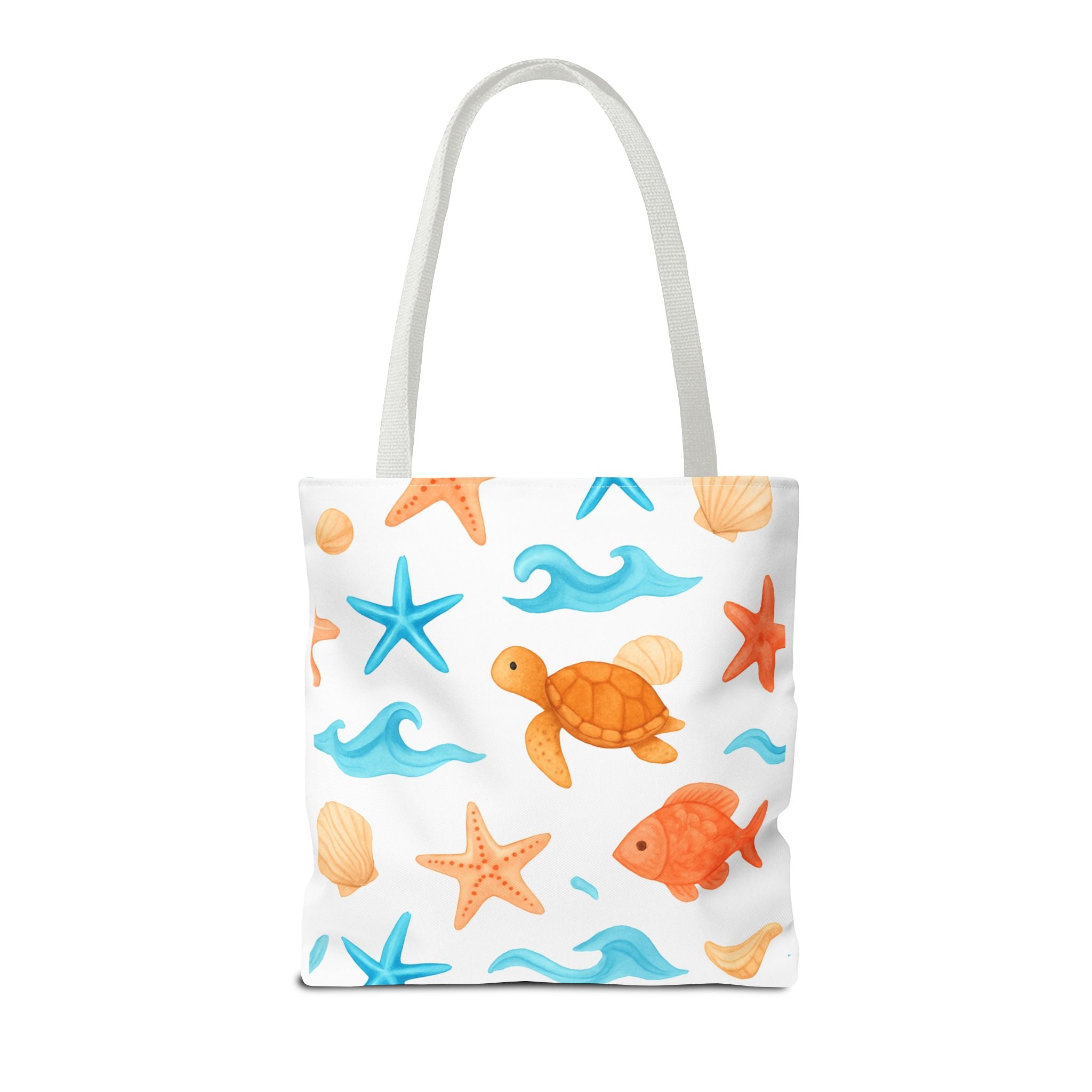 Ocean-Themed Tote Bag - Cute Beach Bag, Summer Accessories, Gift for Ocean Lovers, Lightweight Carryall, Summer Shopping Bag