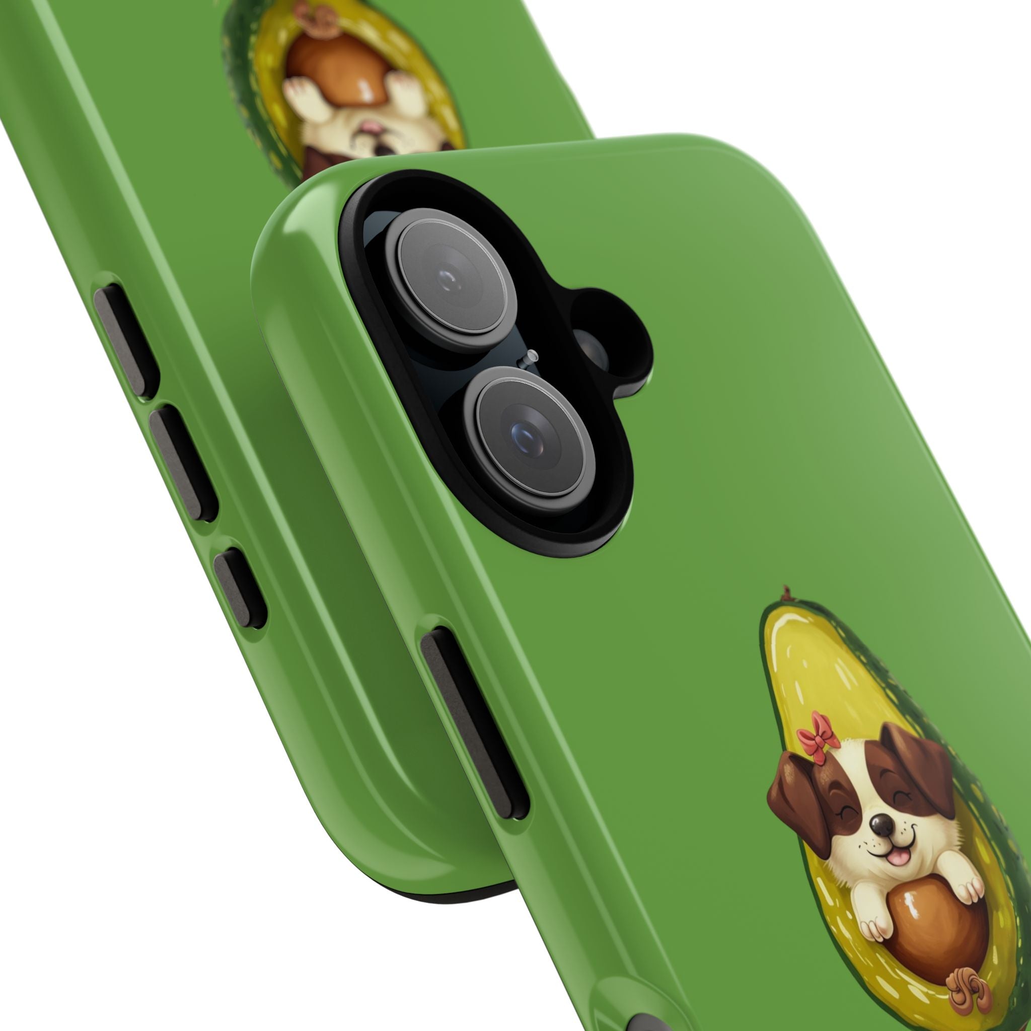 Cute Avocado Dog Phone Case - Pet Lover Gift, Animal Phone Cover, Quirky Accessory, Dog Mom Present, Custom Phone Case