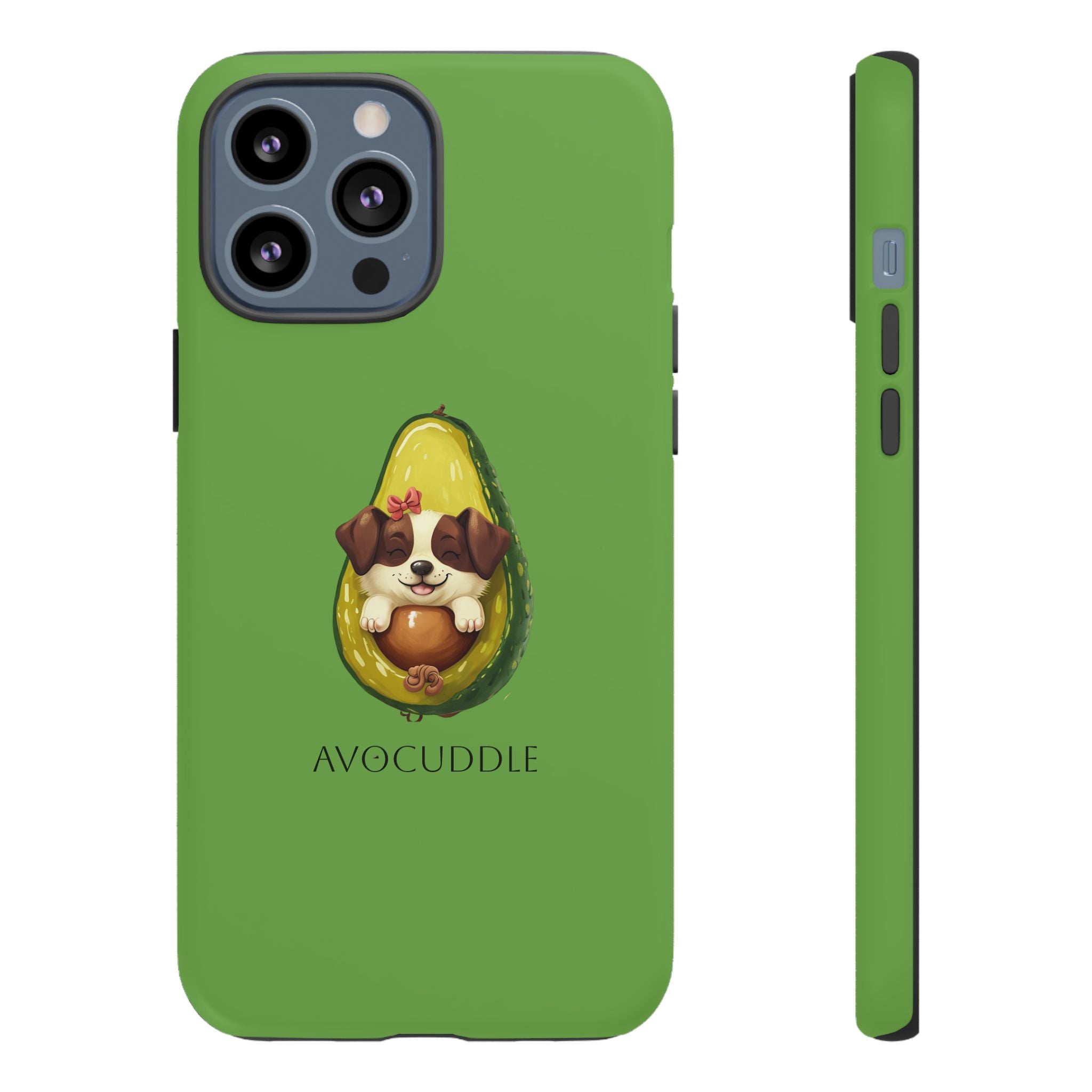 Cute Avocado Dog Phone Case - Pet Lover Gift, Animal Phone Cover, Quirky Accessory, Dog Mom Present, Custom Phone Case