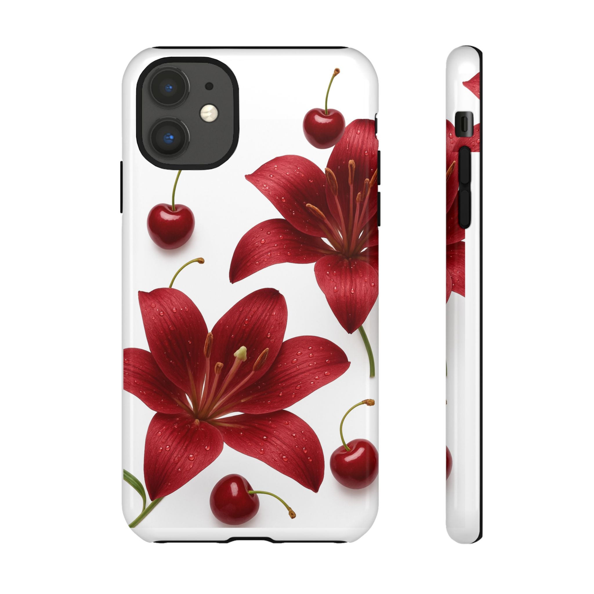 Floral Tough Phone Case, Beautiful Floral Design, Gift for Her, Risk Resistant Cover, Trendy Smartphone Accessory
