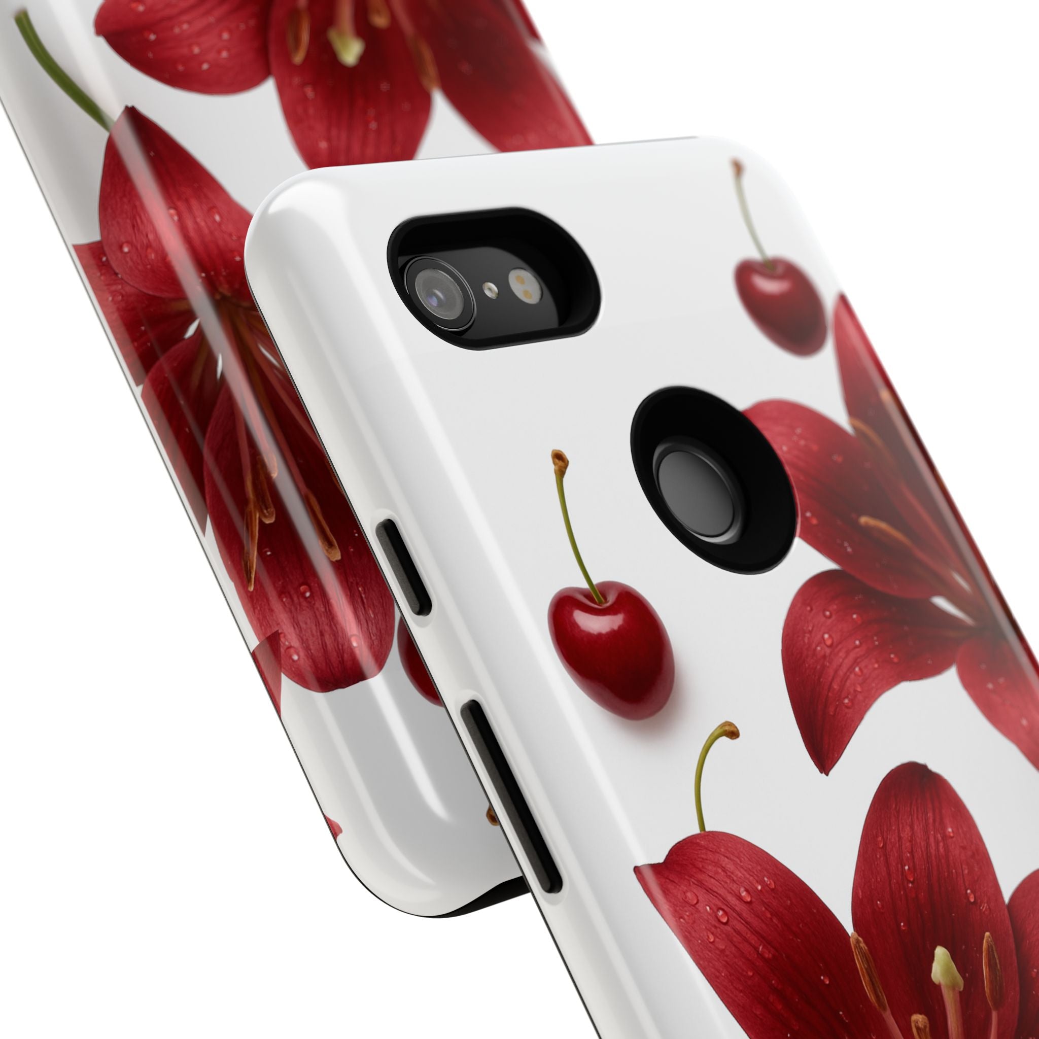 Floral Tough Phone Case, Beautiful Floral Design, Gift for Her, Risk Resistant Cover, Trendy Smartphone Accessory