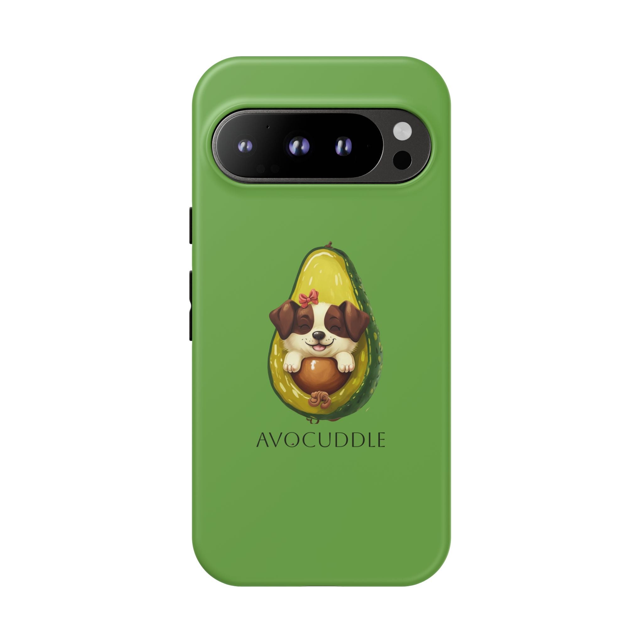 Cute Avocado Dog Phone Case - Pet Lover Gift, Animal Phone Cover, Quirky Accessory, Dog Mom Present, Custom Phone Case