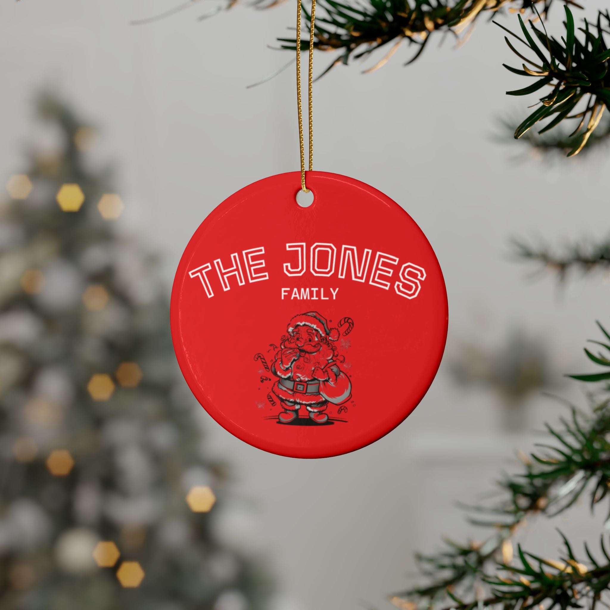 Personalized Heart-Shaped Ceramic Ornaments Set for Christmas and Holidays and In Loving Memory/Always In My Heart
