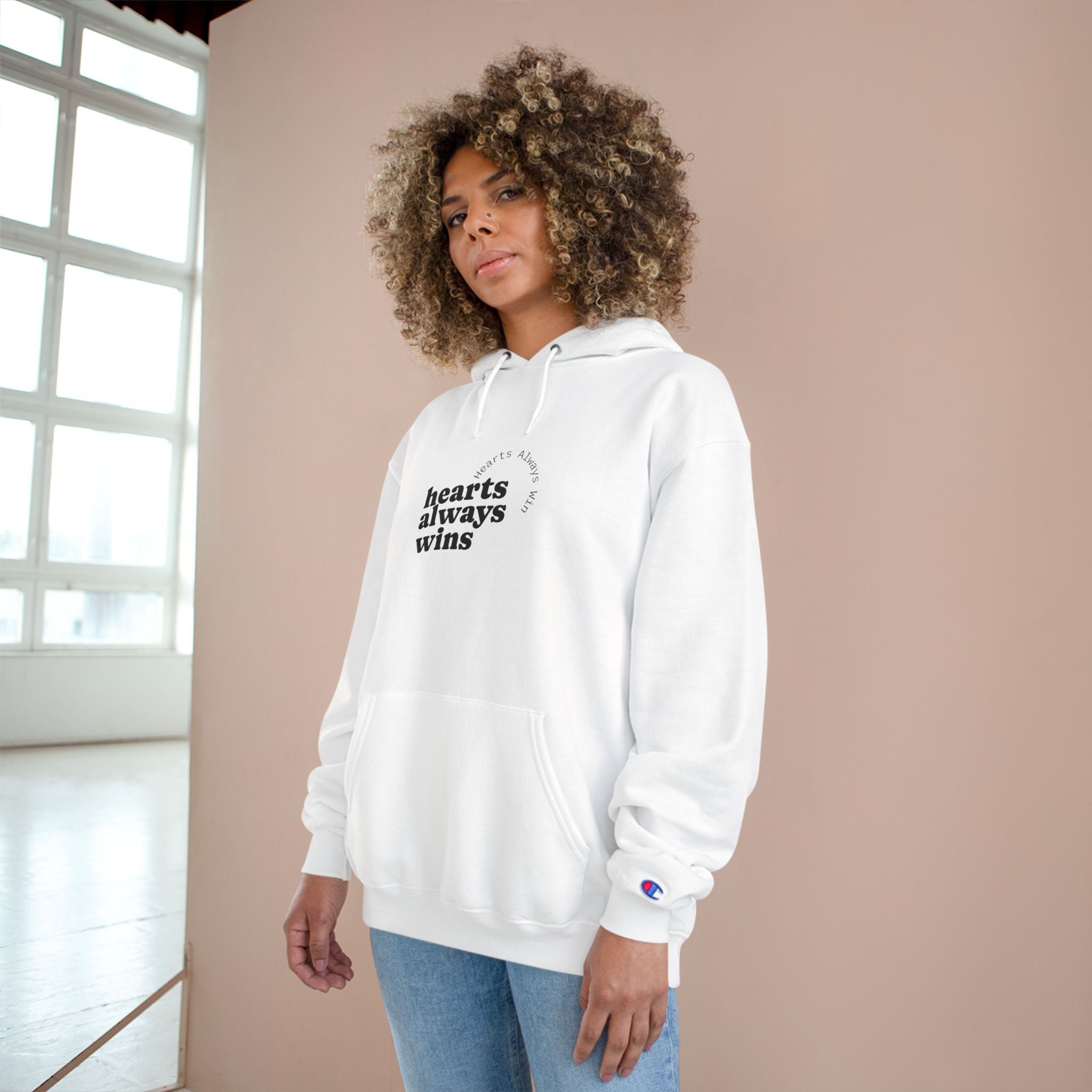 Heartfelt Champion Hoodie - Perfect for Love, Friendship, Self-Care, Valentine's Day, Gift for Him/Her, Cozy Casual Fashion