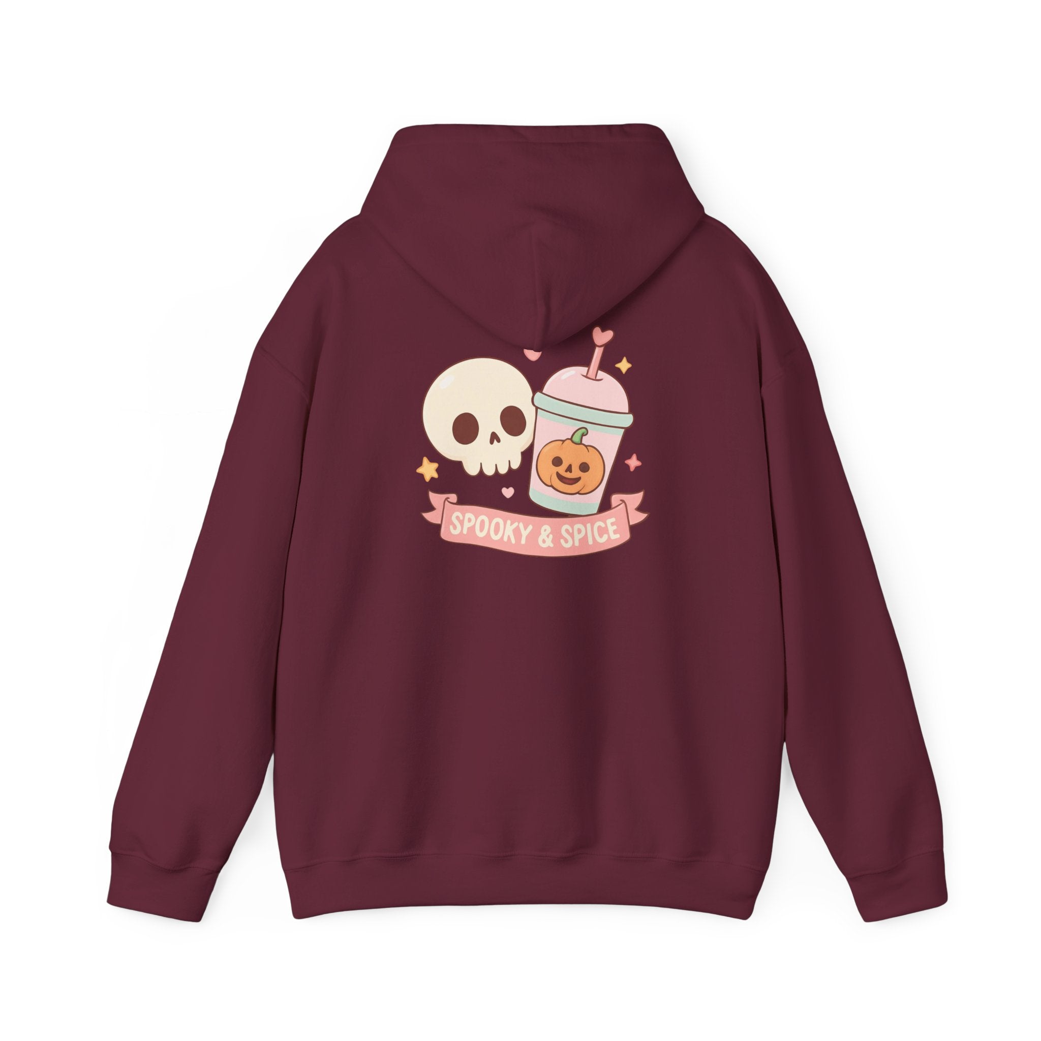 Spooky & Spice Hooded Sweatshirt, Halloween Sweater, Cozy Gift for Fall, Unisex Hoodie, Cute Autumn Fashion