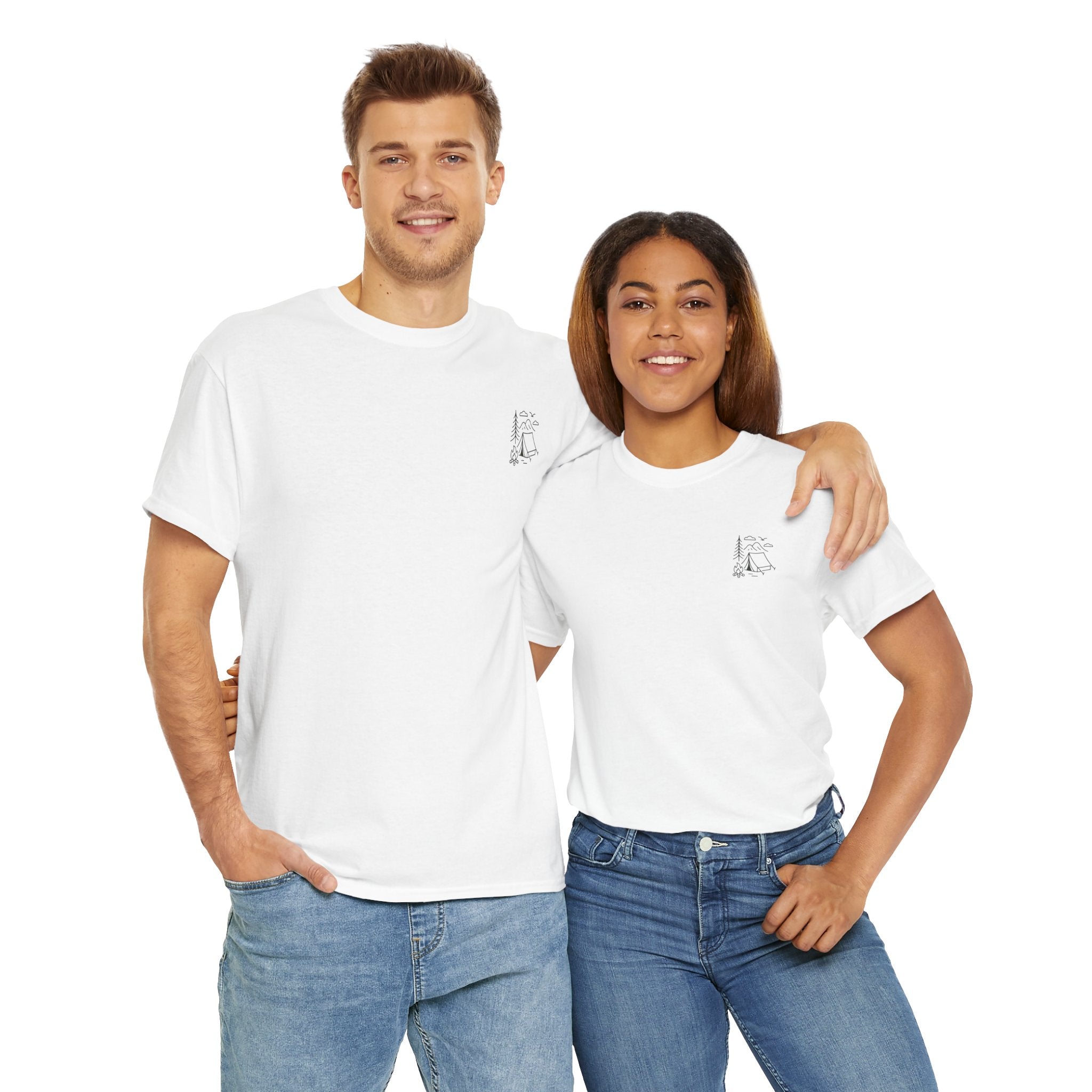 Camping Country Wild West Life Tee, Unisex Heavy Cotton T-Shirt, Adventure Shirt, Outdoor Apparel, Nature Lover Gift, Festival Wear