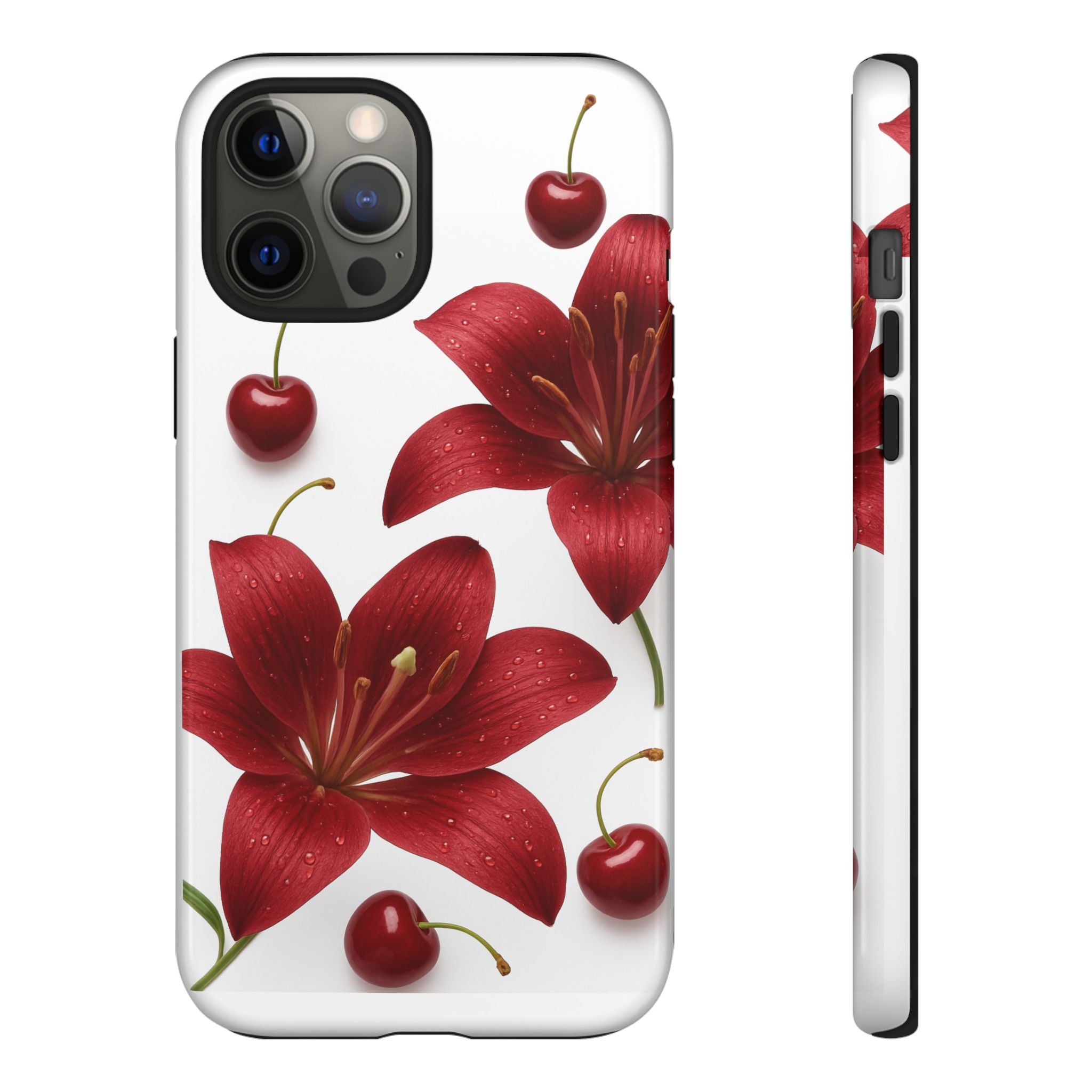 Floral Tough Phone Case, Beautiful Floral Design, Gift for Her, Risk Resistant Cover, Trendy Smartphone Accessory