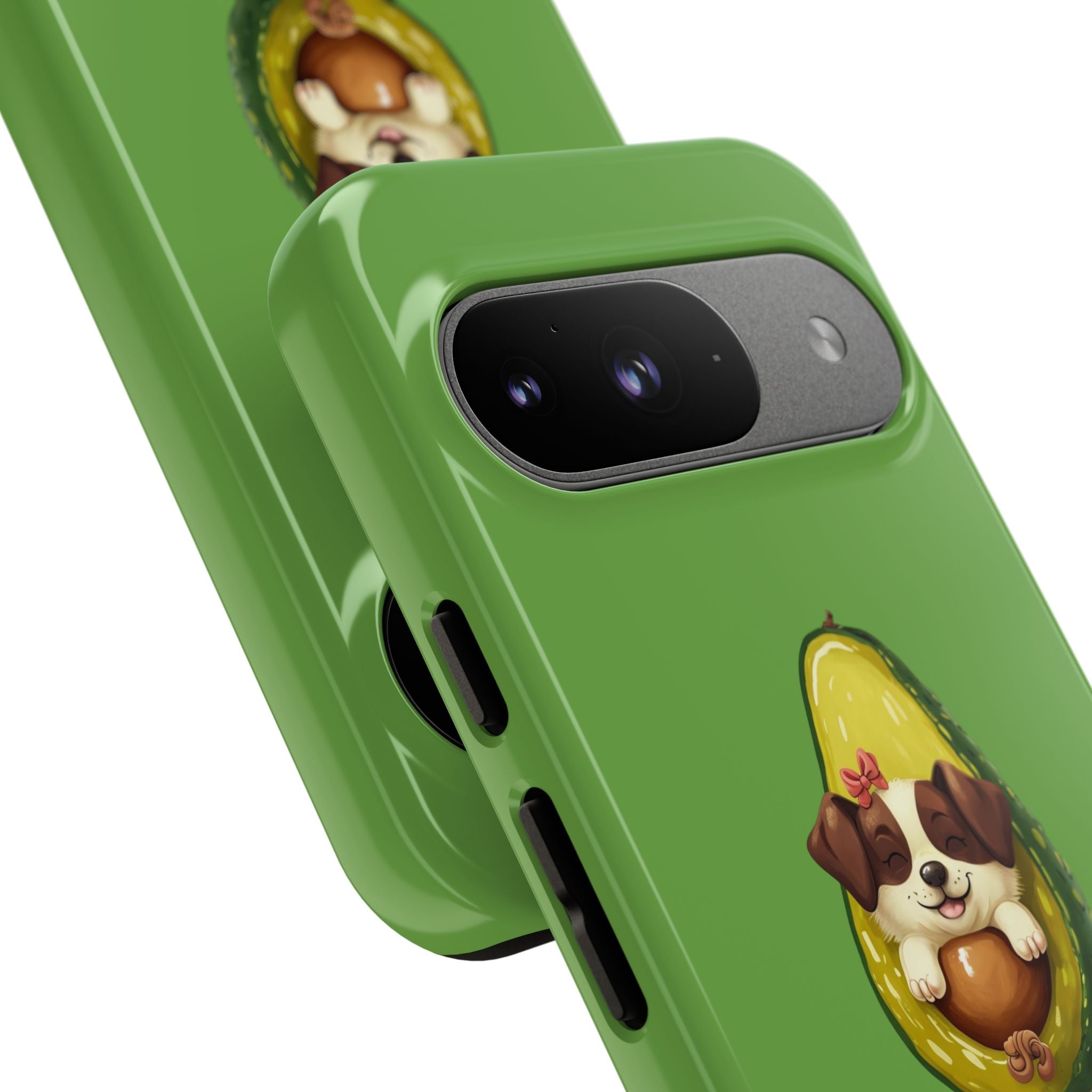 Cute Avocado Dog Phone Case - Pet Lover Gift, Animal Phone Cover, Quirky Accessory, Dog Mom Present, Custom Phone Case