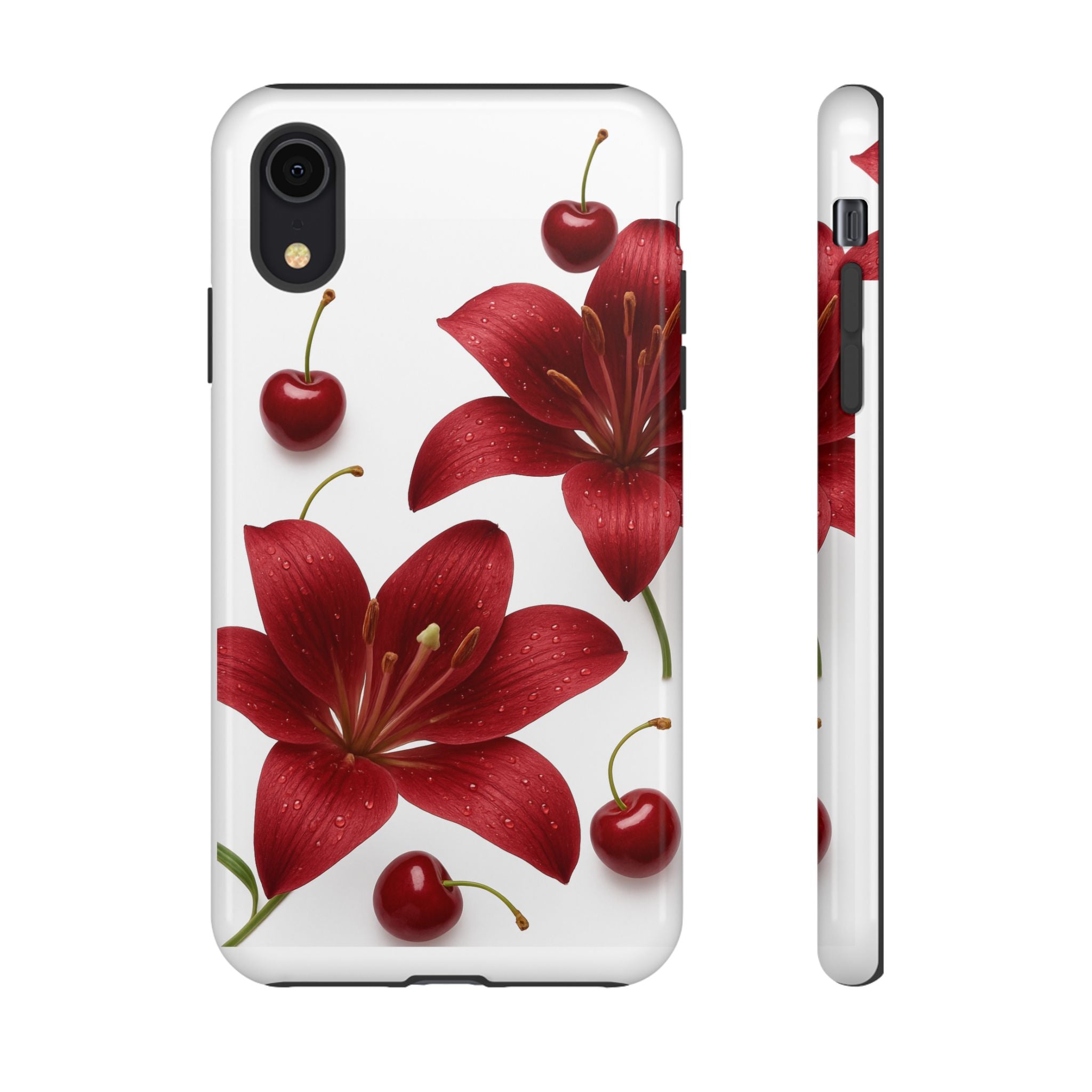 Floral Tough Phone Case, Beautiful Floral Design, Gift for Her, Risk Resistant Cover, Trendy Smartphone Accessory