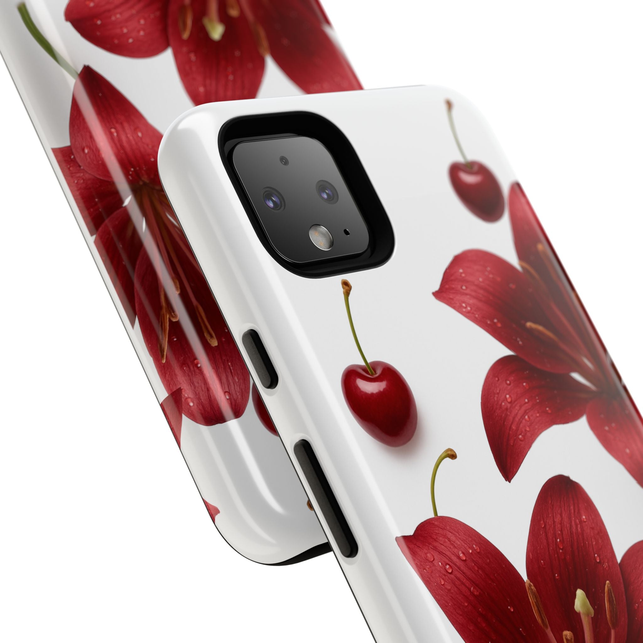 Floral Tough Phone Case, Beautiful Floral Design, Gift for Her, Risk Resistant Cover, Trendy Smartphone Accessory