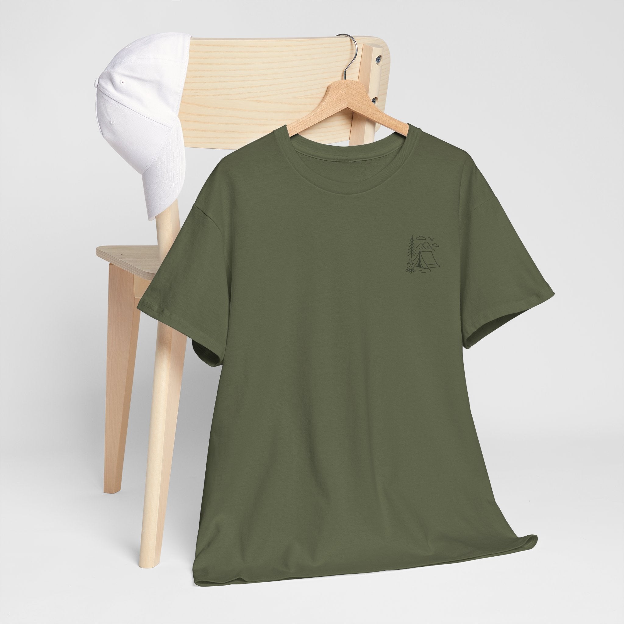 Camping Country Wild West Life Tee, Unisex Heavy Cotton T-Shirt, Adventure Shirt, Outdoor Apparel, Nature Lover Gift, Festival Wear