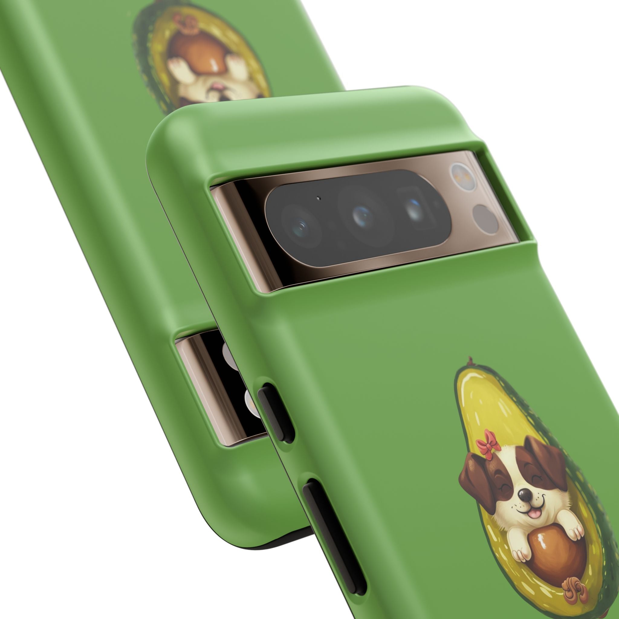 Cute Avocado Dog Phone Case - Pet Lover Gift, Animal Phone Cover, Quirky Accessory, Dog Mom Present, Custom Phone Case