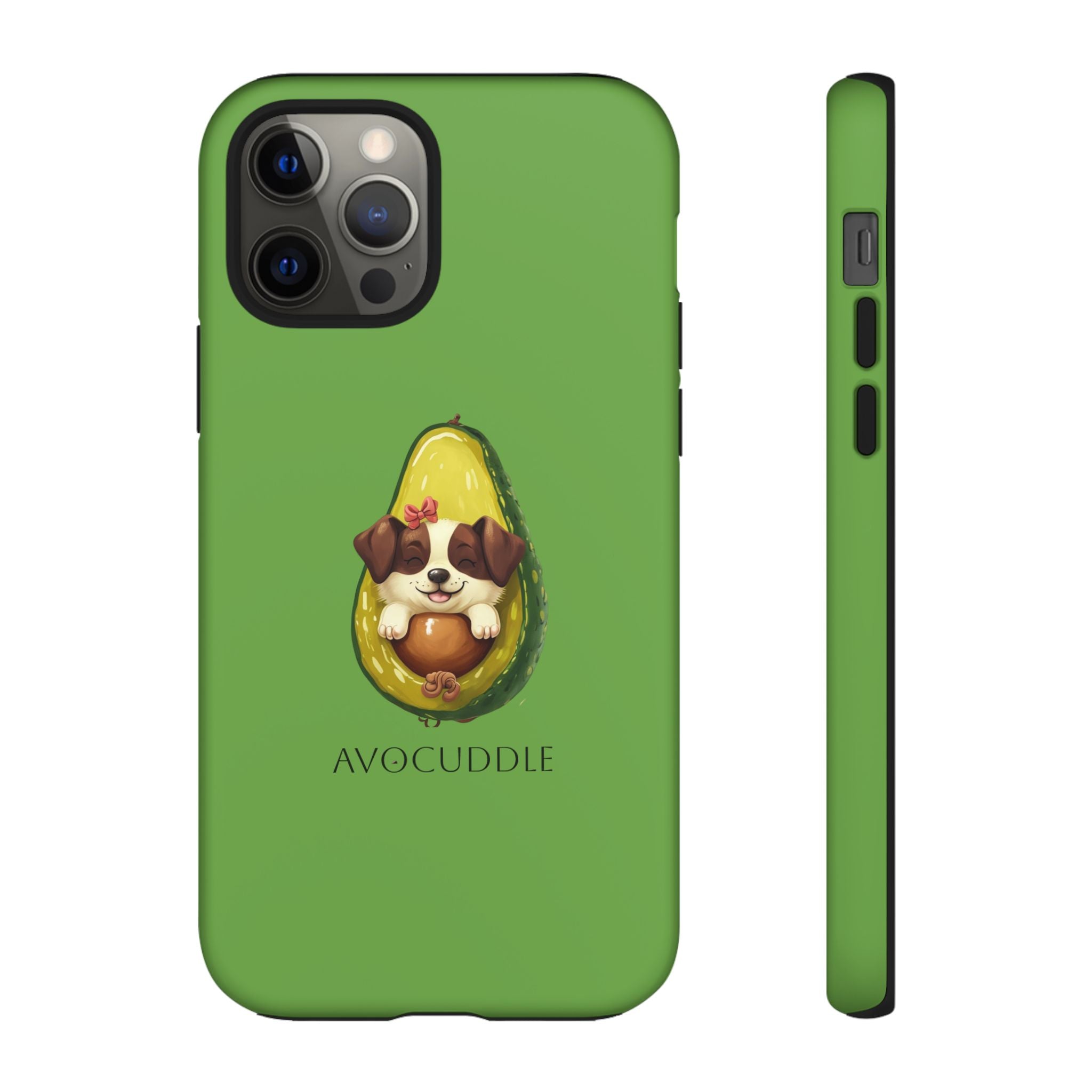 Cute Avocado Dog Phone Case - Pet Lover Gift, Animal Phone Cover, Quirky Accessory, Dog Mom Present, Custom Phone Case