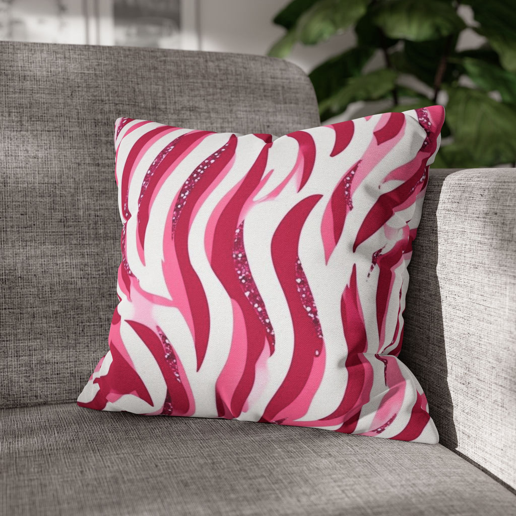 Vibrant Zebra Print Pillowcase, Home Decor, Couch Accent, Gift for Her, Animal Print Decor