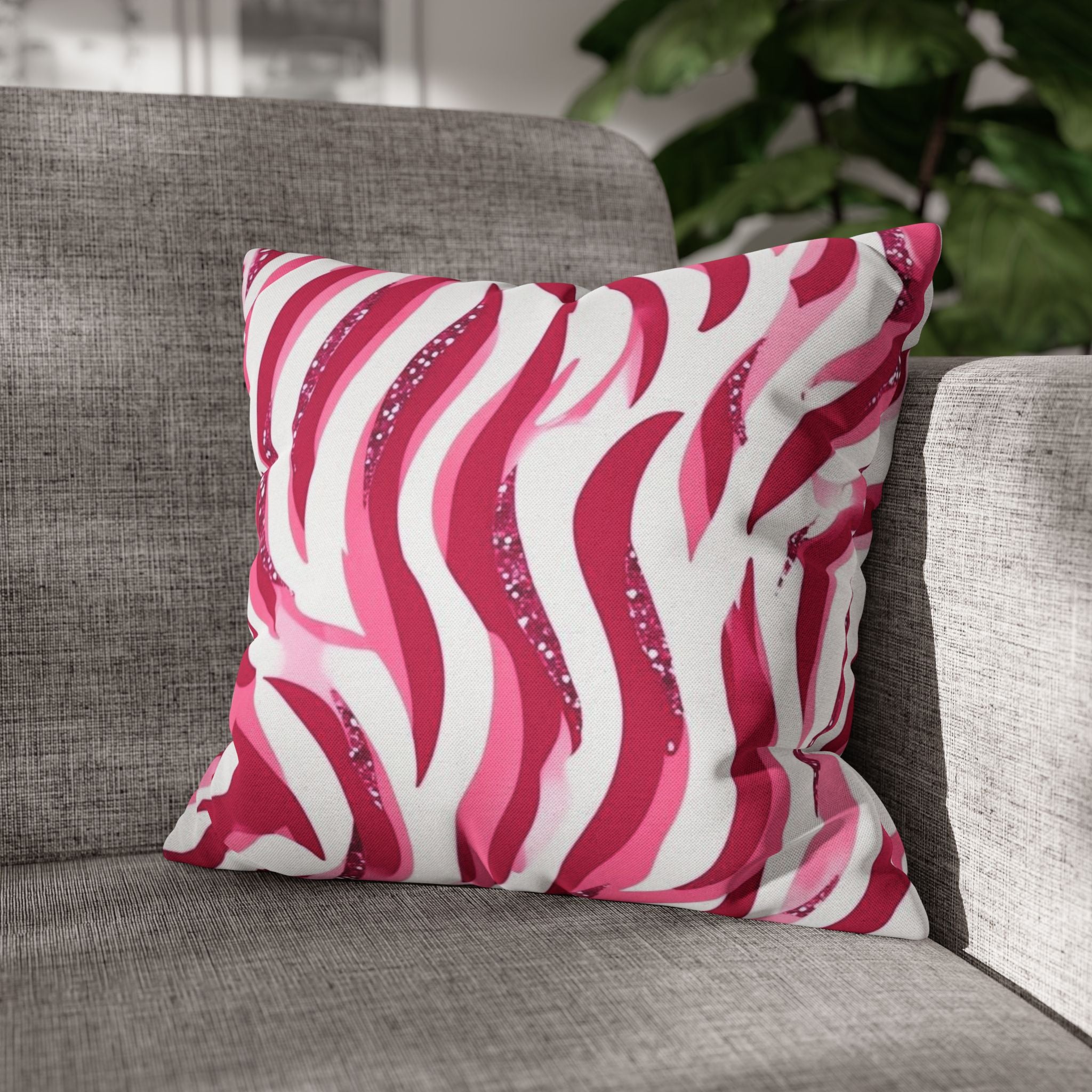 Vibrant Zebra Print Pillowcase, Home Decor, Couch Accent, Gift for Her, Animal Print Decor
