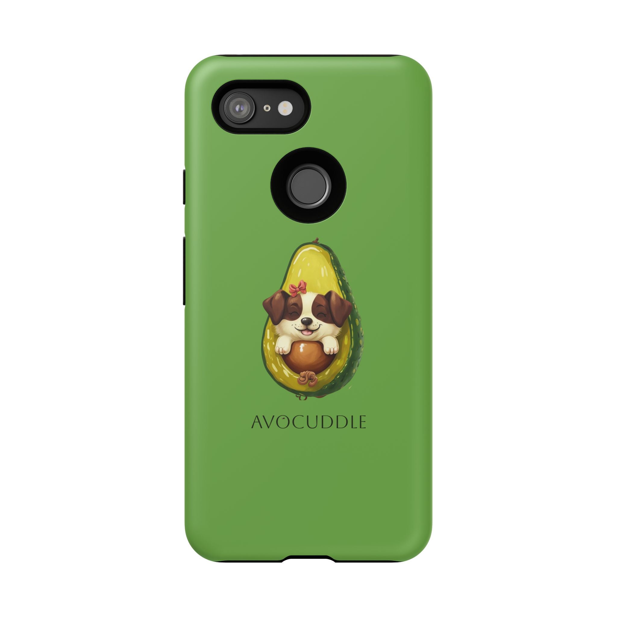 Cute Avocado Dog Phone Case - Pet Lover Gift, Animal Phone Cover, Quirky Accessory, Dog Mom Present, Custom Phone Case