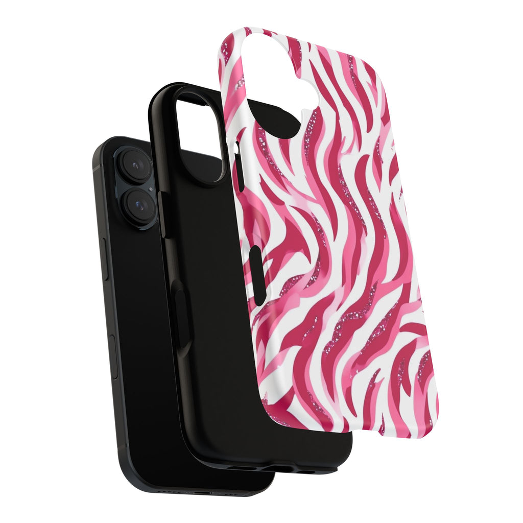 Tough Cases: Chic Pink Zebra Print Phone Case, Stylish Cell Phone Cover, Trendy Accessories for Her, Gift for Animal Lovers, Birthday [...]