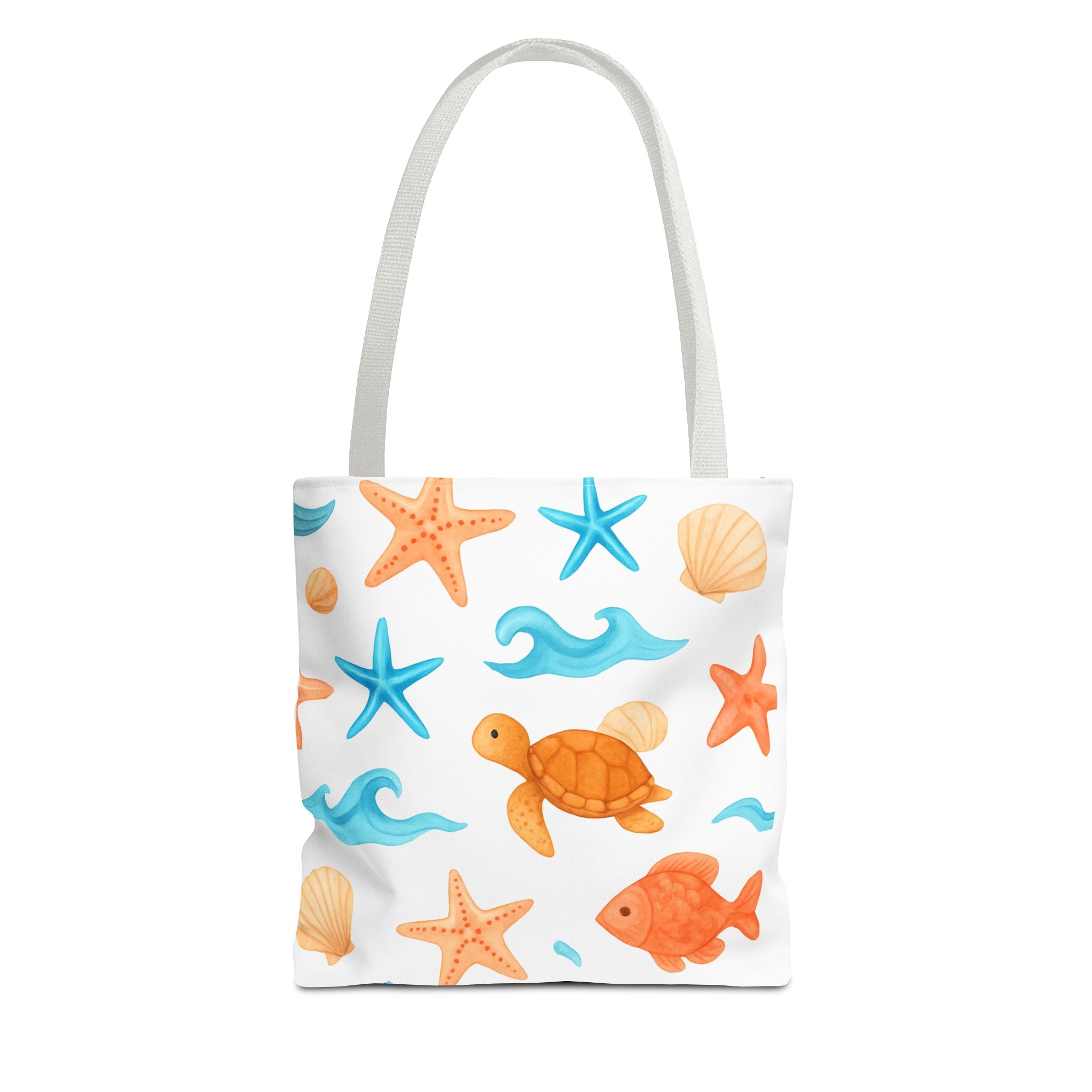 Ocean-Themed Tote Bag - Cute Beach Bag, Summer Accessories, Gift for Ocean Lovers, Lightweight Carryall, Summer Shopping Bag