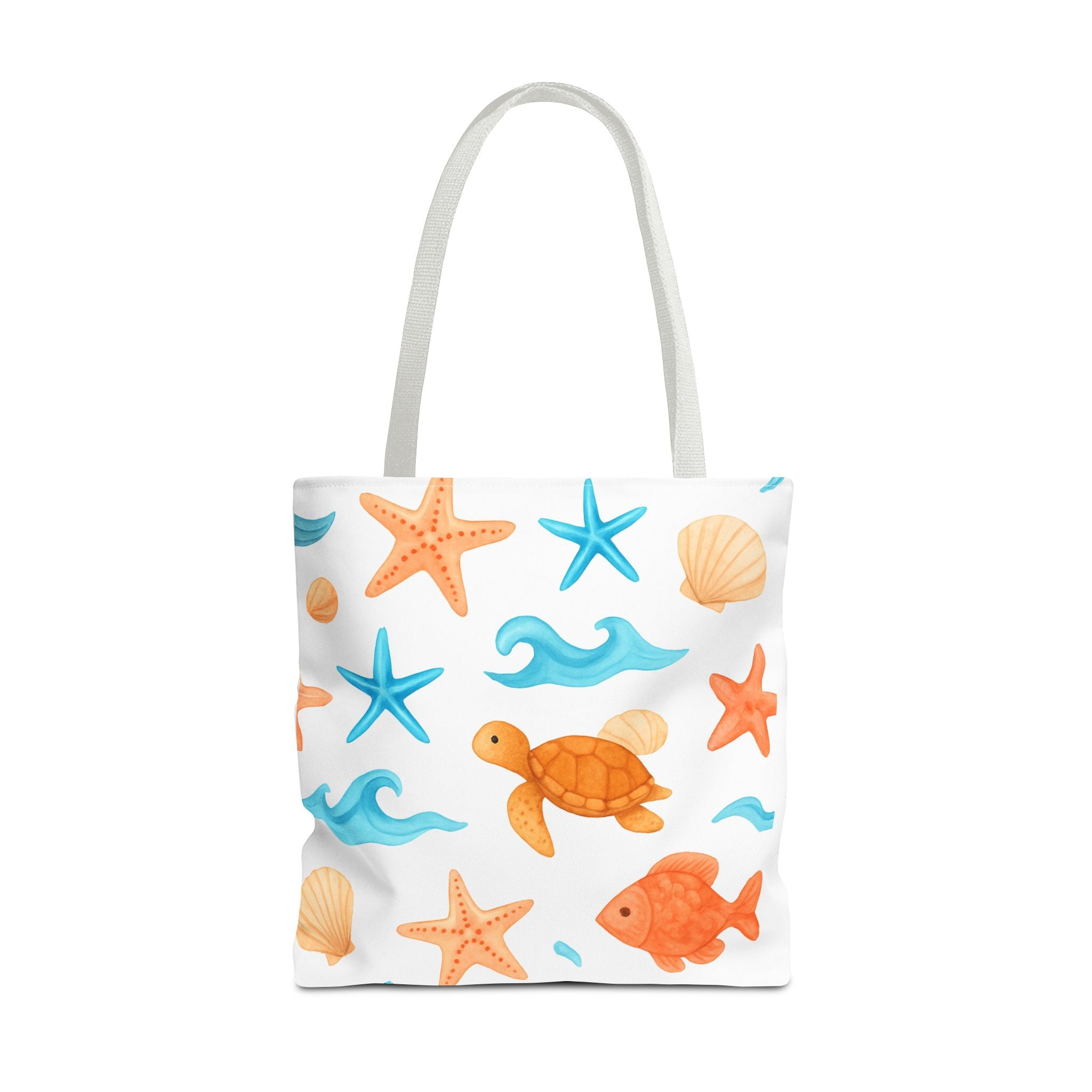 Ocean-Themed Tote Bag - Cute Beach Bag, Summer Accessories, Gift for Ocean Lovers, Lightweight Carryall, Summer Shopping Bag