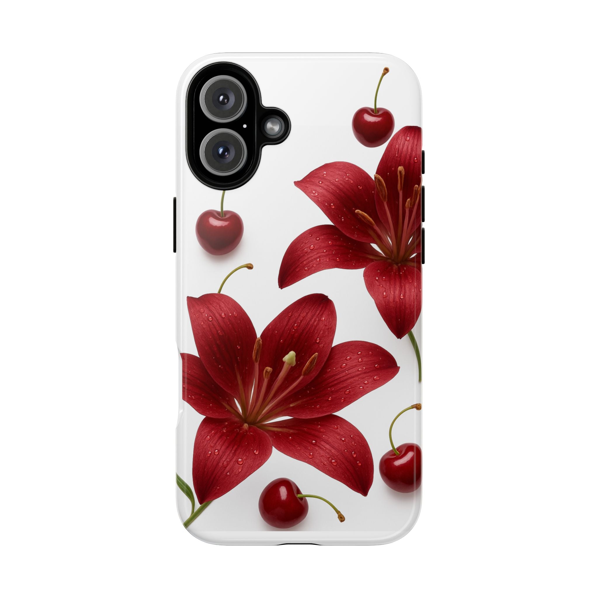 Floral Tough Phone Case, Beautiful Floral Design, Gift for Her, Risk Resistant Cover, Trendy Smartphone Accessory