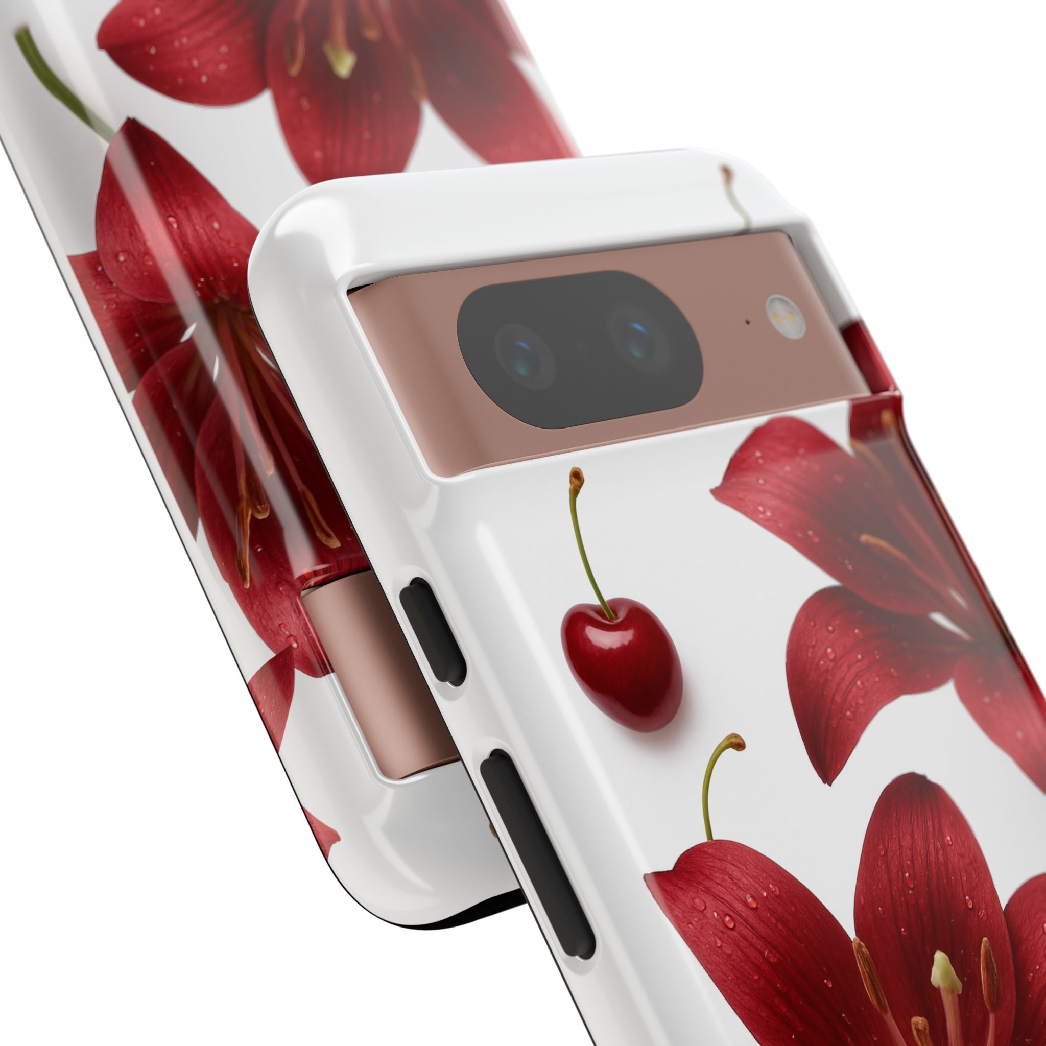 Floral Tough Phone Case, Beautiful Floral Design, Gift for Her, Risk Resistant Cover, Trendy Smartphone Accessory