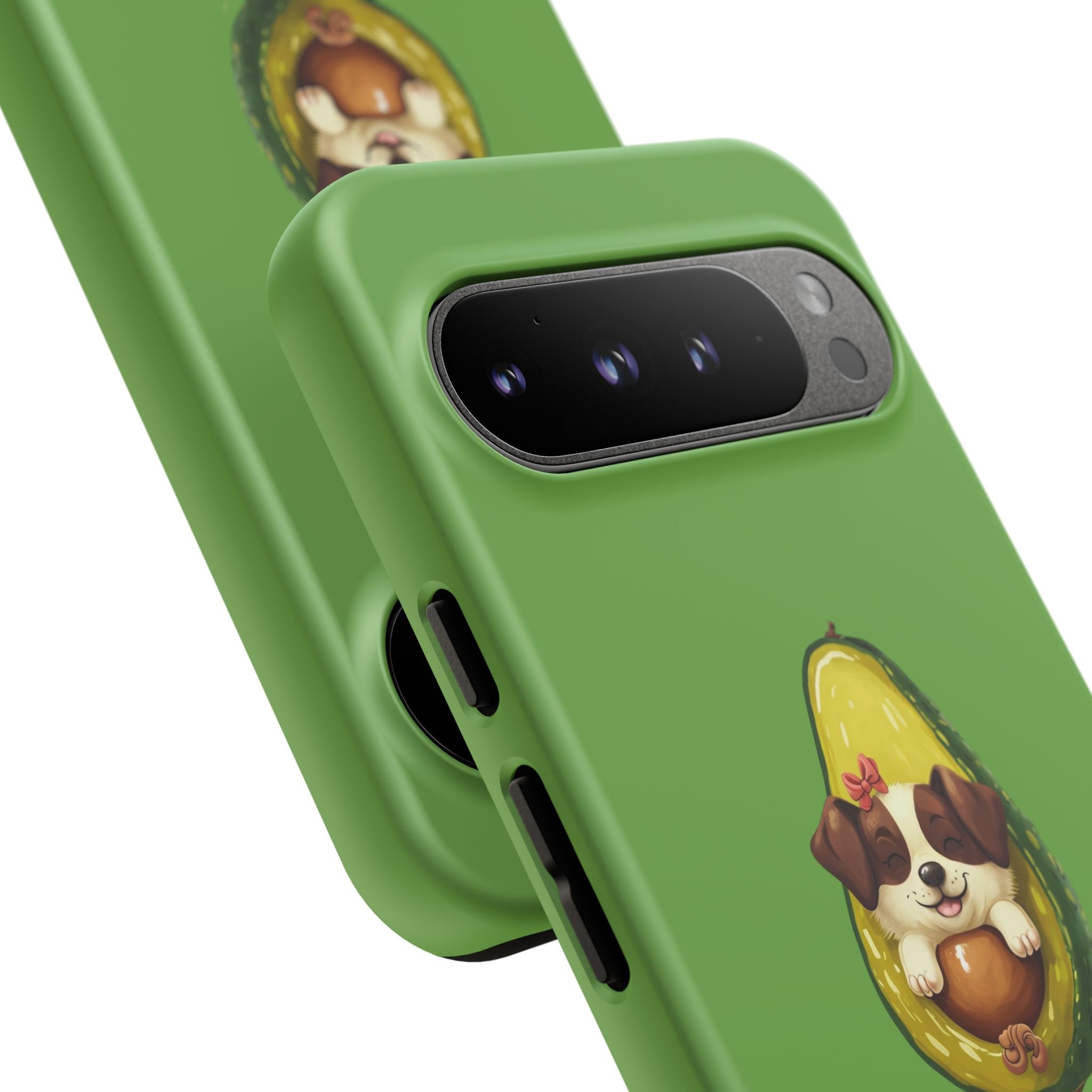 Cute Avocado Dog Phone Case - Pet Lover Gift, Animal Phone Cover, Quirky Accessory, Dog Mom Present, Custom Phone Case