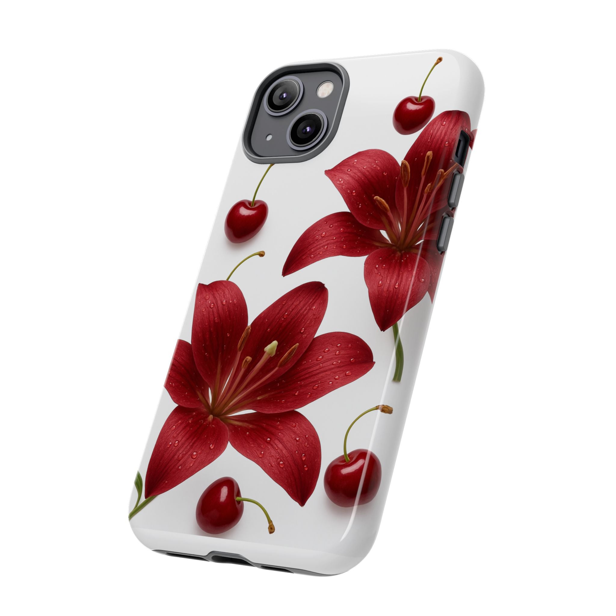 Floral Tough Phone Case, Beautiful Floral Design, Gift for Her, Risk Resistant Cover, Trendy Smartphone Accessory