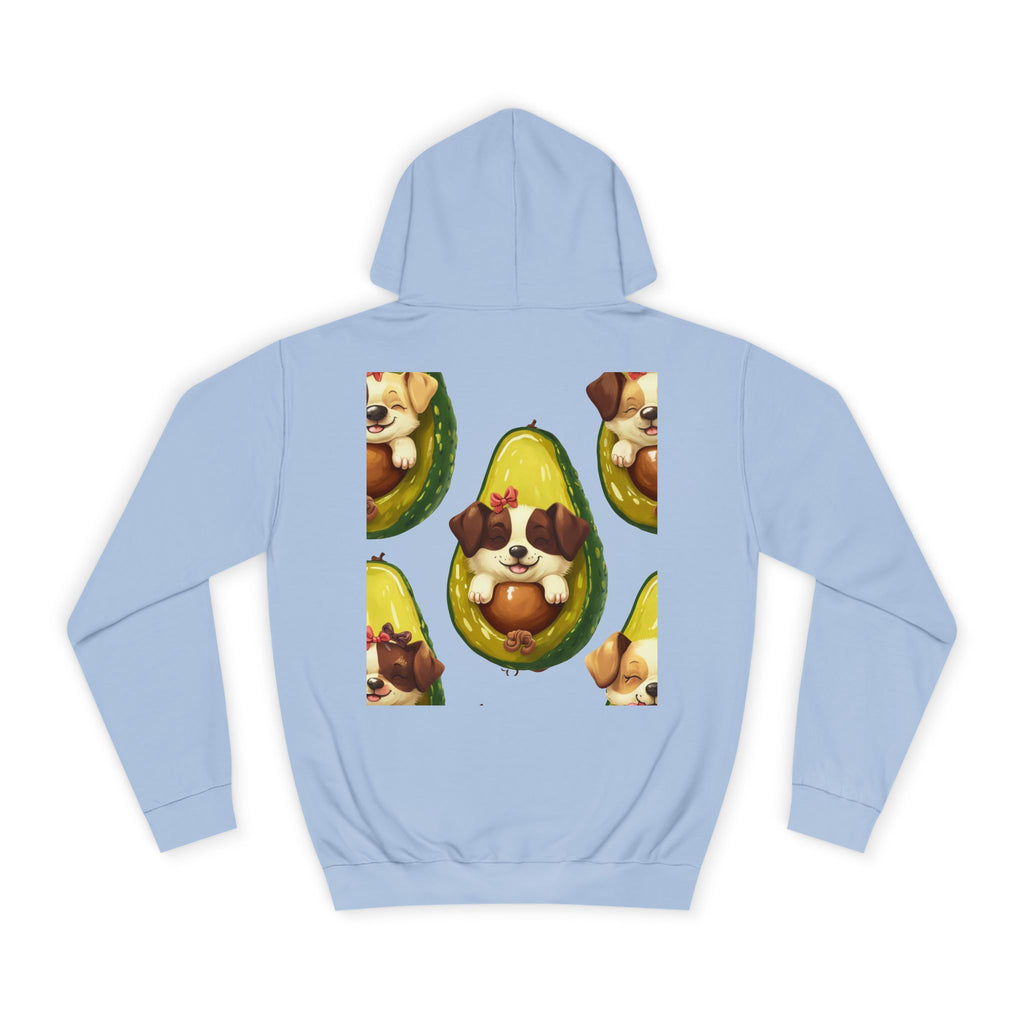 Adorable Puppy Avocado Unisex Hoodie - Cute, Cozy Sweater for Dog Lovers, Gift for Pet Owners, Birthday, Casual Wear, Trendy Apparel