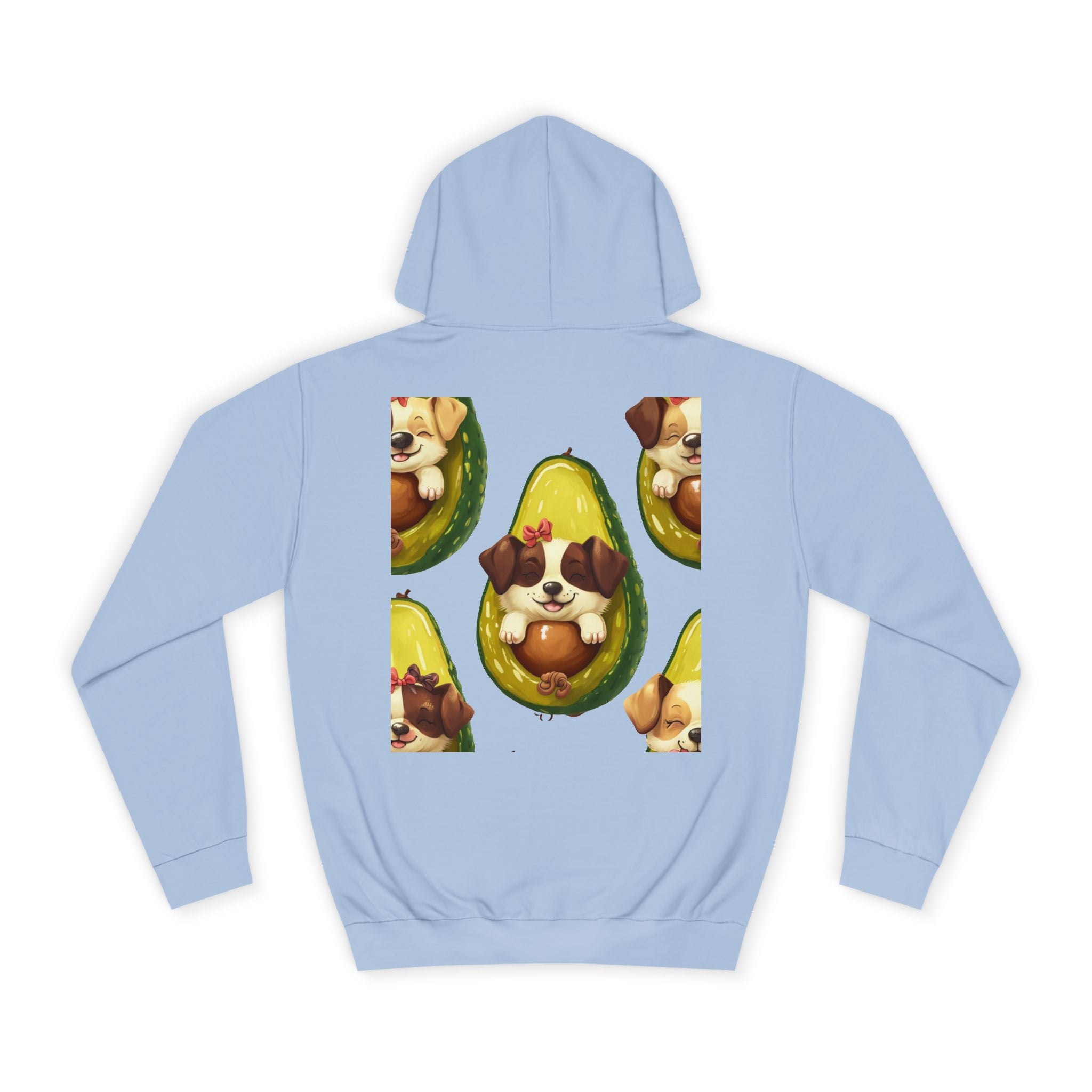 Adorable Puppy Avocado Unisex Hoodie - Cute, Cozy Sweater for Dog Lovers, Gift for Pet Owners, Birthday, Casual Wear, Trendy Apparel