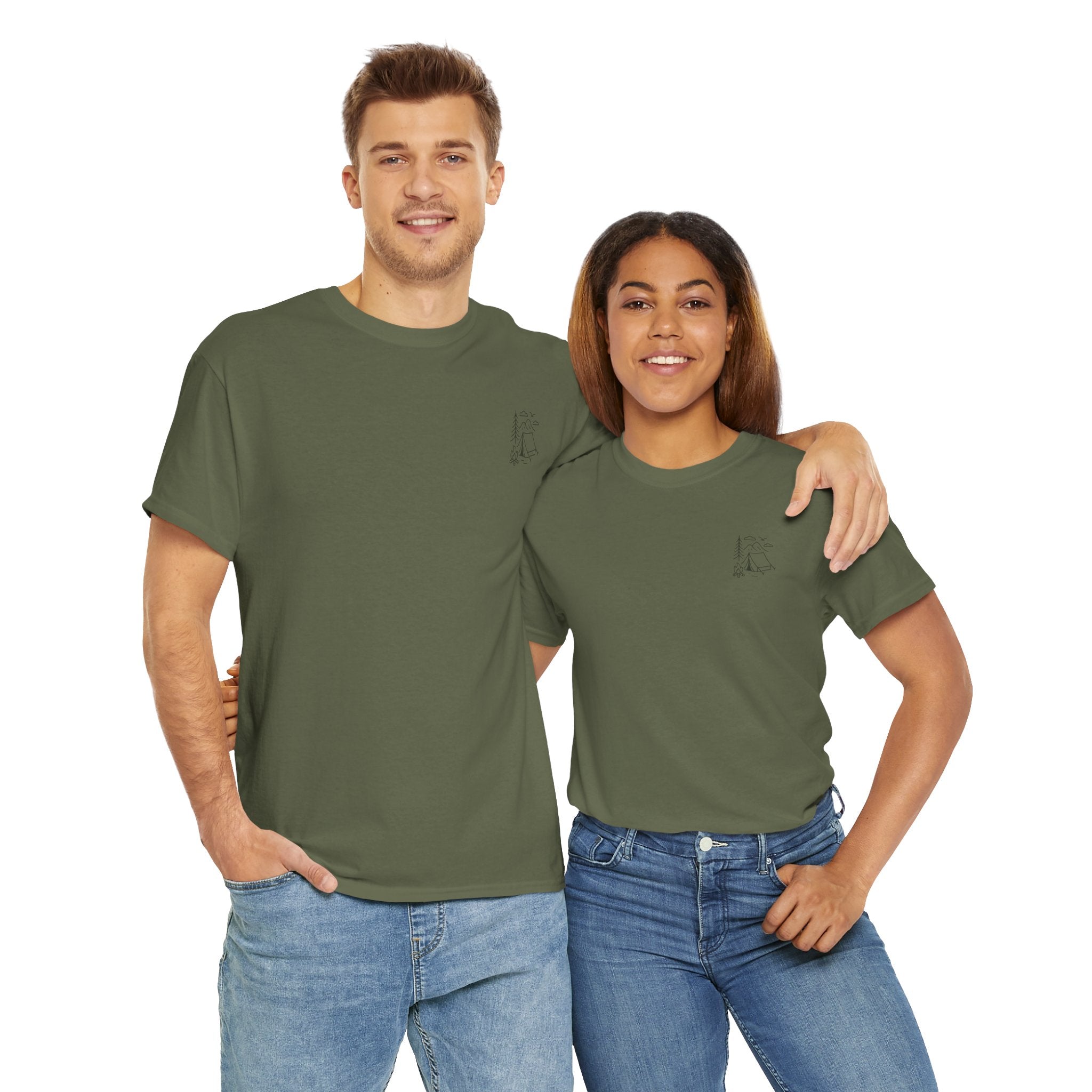 Camping Country Wild West Life Tee, Unisex Heavy Cotton T-Shirt, Adventure Shirt, Outdoor Apparel, Nature Lover Gift, Festival Wear