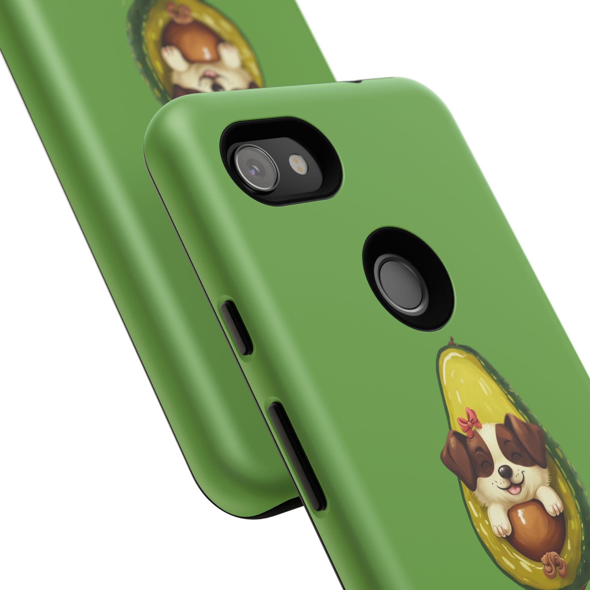 Cute Avocado Dog Phone Case - Pet Lover Gift, Animal Phone Cover, Quirky Accessory, Dog Mom Present, Custom Phone Case