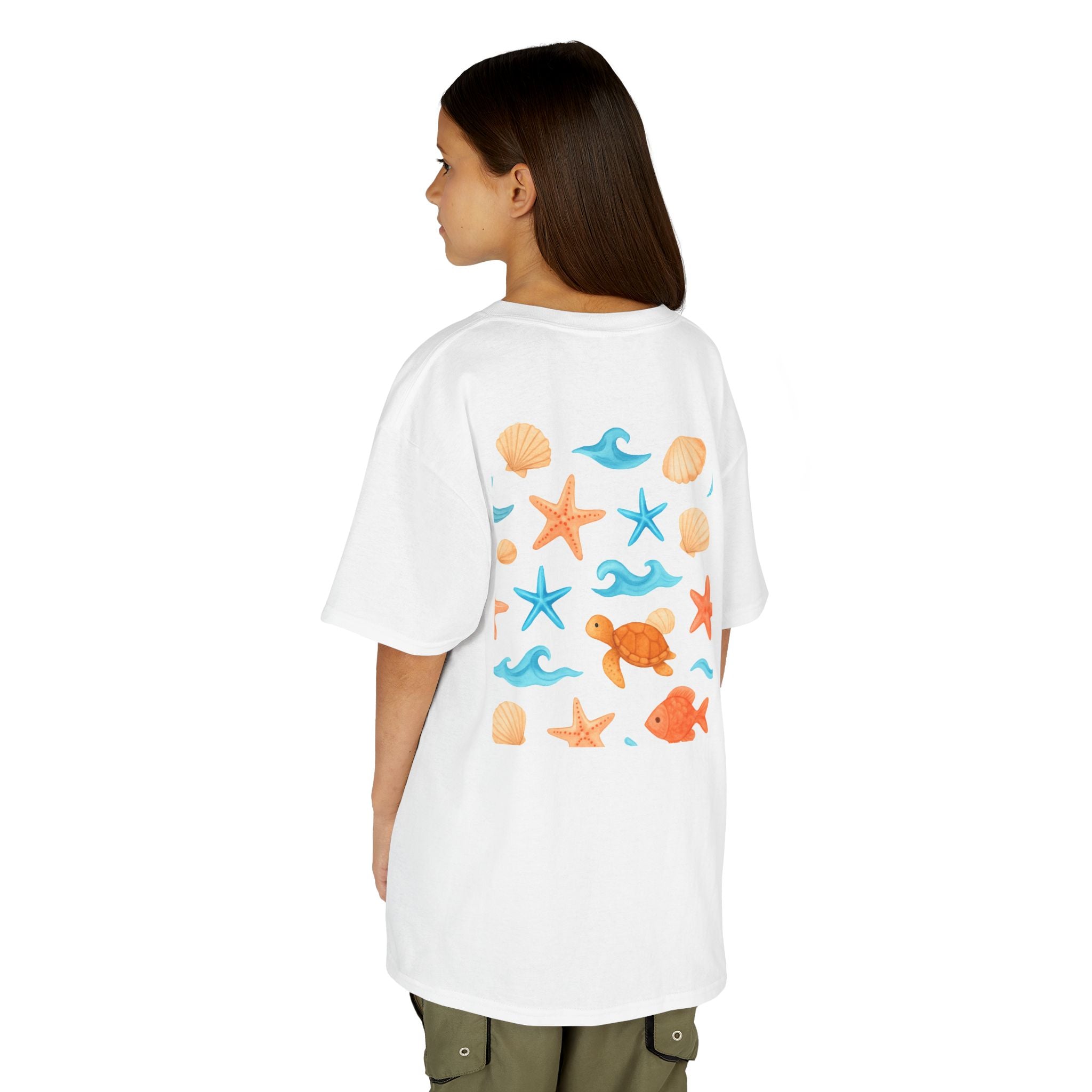 Kids Summer T-Shirt, Fun Beach Vibes, Toddler Gift, Summer Outfit, Cute Marine Graphics, Cute Children's Tee