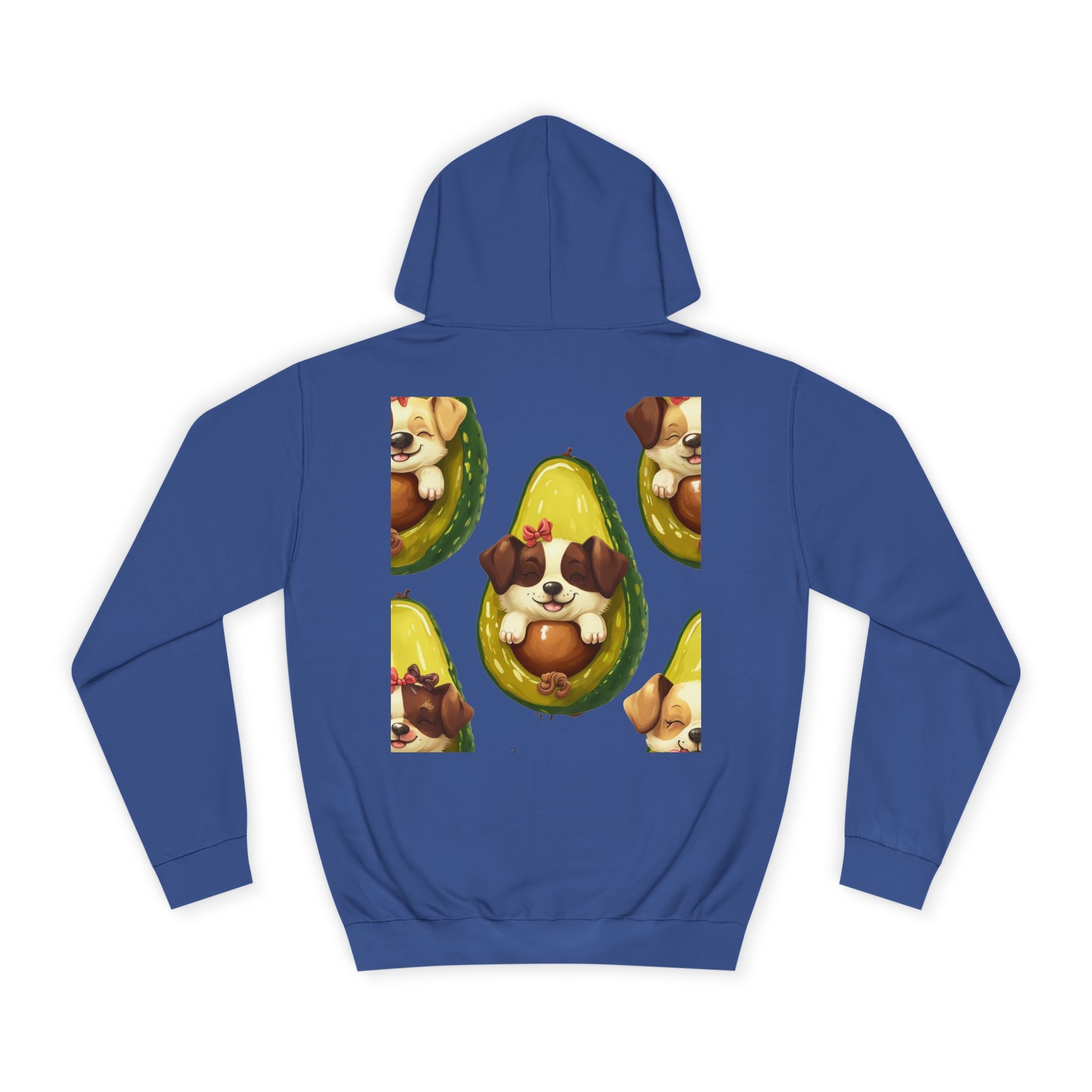 Adorable Puppy Avocado Unisex Hoodie - Cute, Cozy Sweater for Dog Lovers, Gift for Pet Owners, Birthday, Casual Wear, Trendy Apparel
