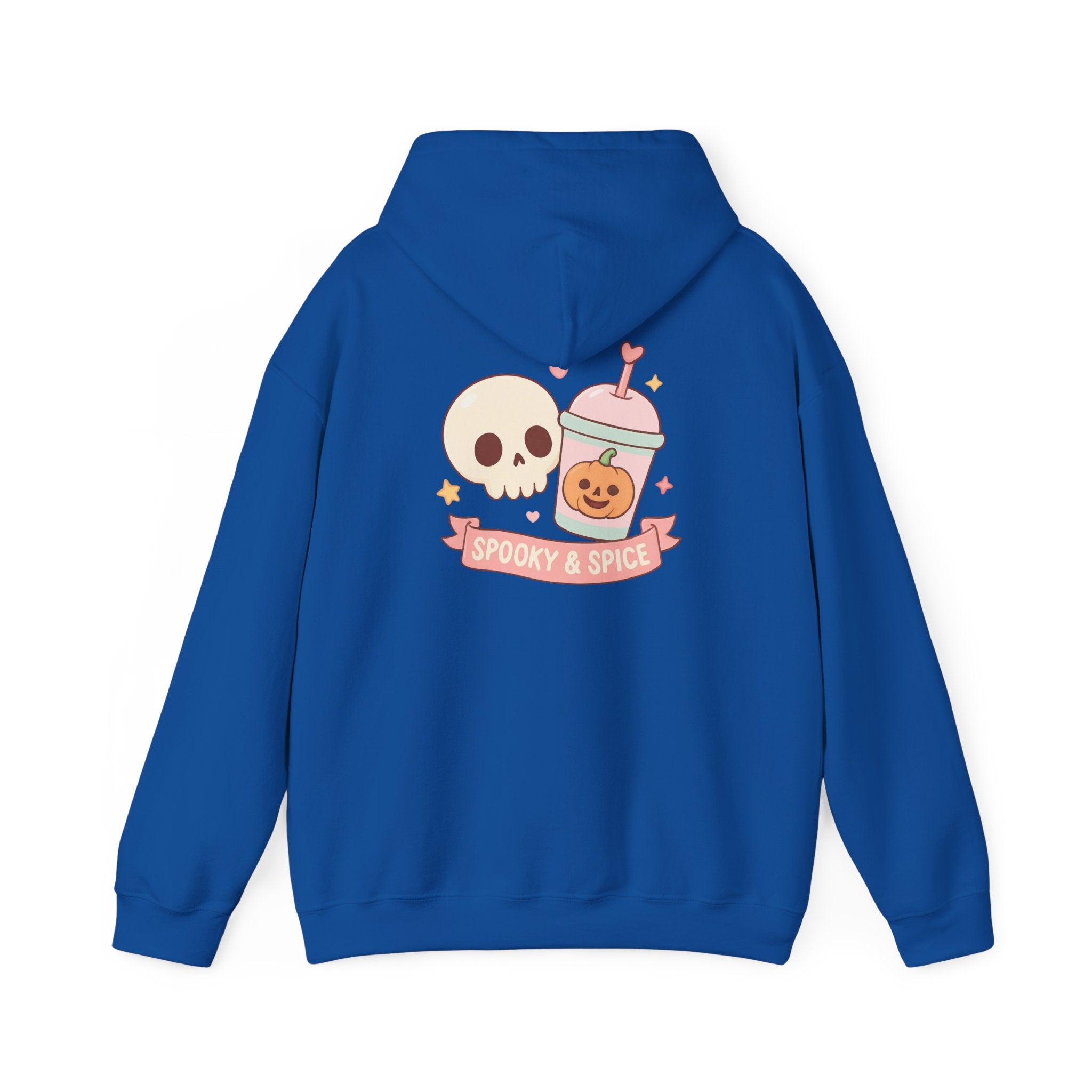 Spooky & Spice Hooded Sweatshirt, Halloween Sweater, Cozy Gift for Fall, Unisex Hoodie, Cute Autumn Fashion