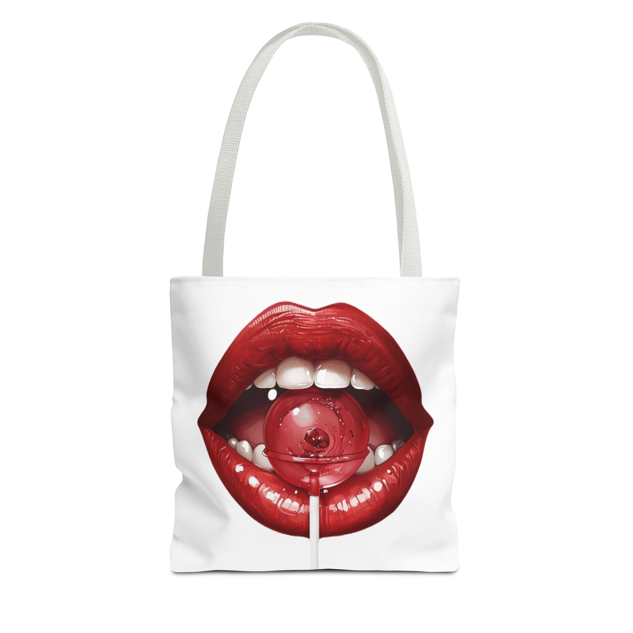 Bold Lip Art Tote Bag - Stylish and Fun Carryall for Everyday Use, Perfect Gift for Fashion Lovers, Beach Days, Birthdays, Shopping!