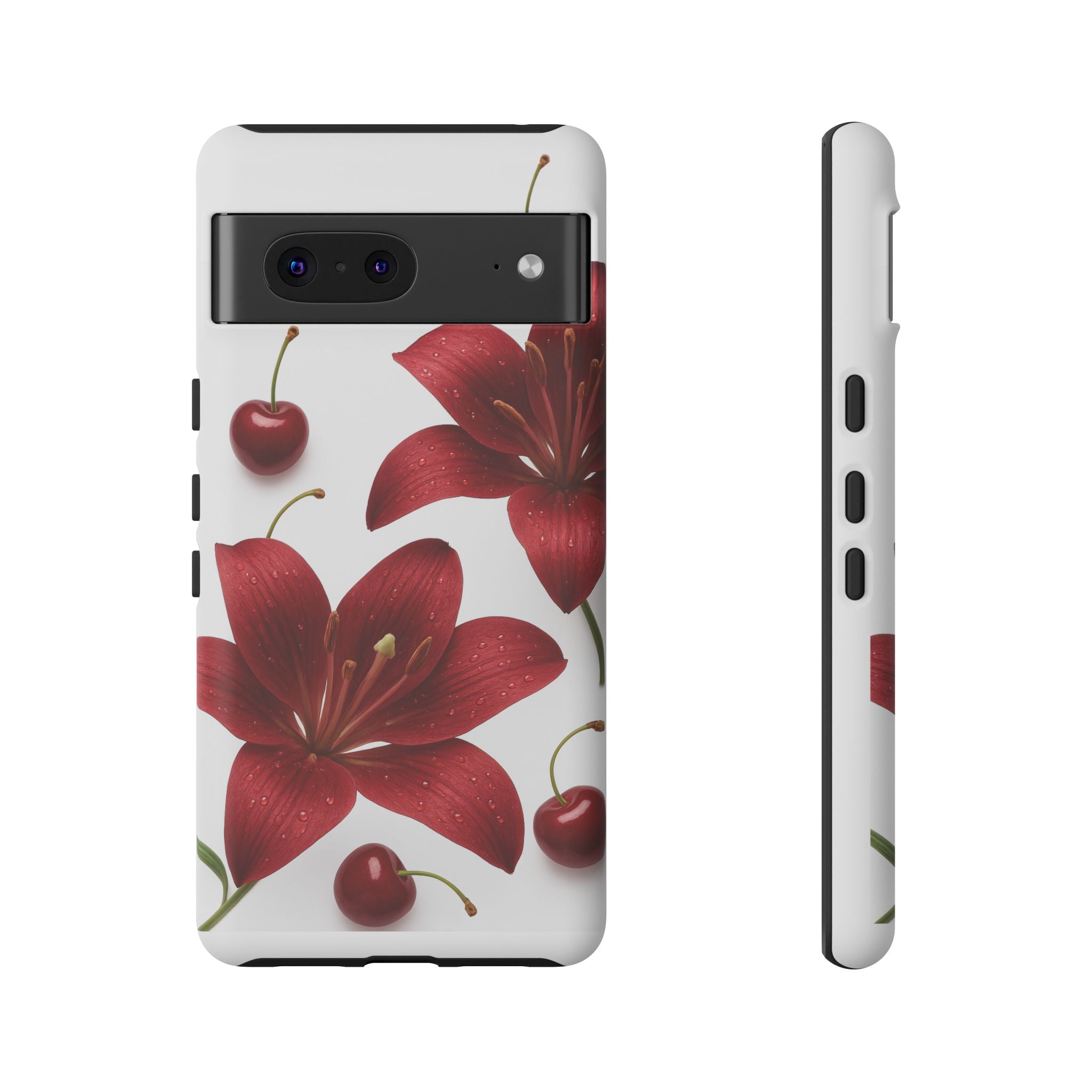 Floral Tough Phone Case, Beautiful Floral Design, Gift for Her, Risk Resistant Cover, Trendy Smartphone Accessory
