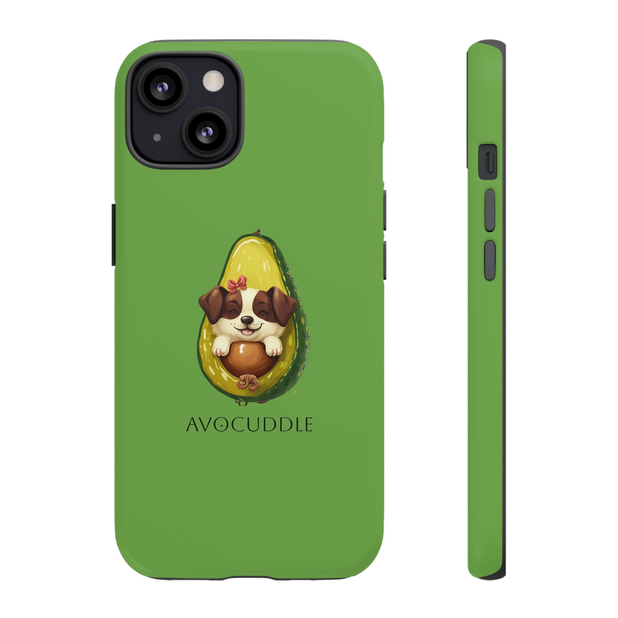 Cute Avocado Dog Phone Case - Pet Lover Gift, Animal Phone Cover, Quirky Accessory, Dog Mom Present, Custom Phone Case