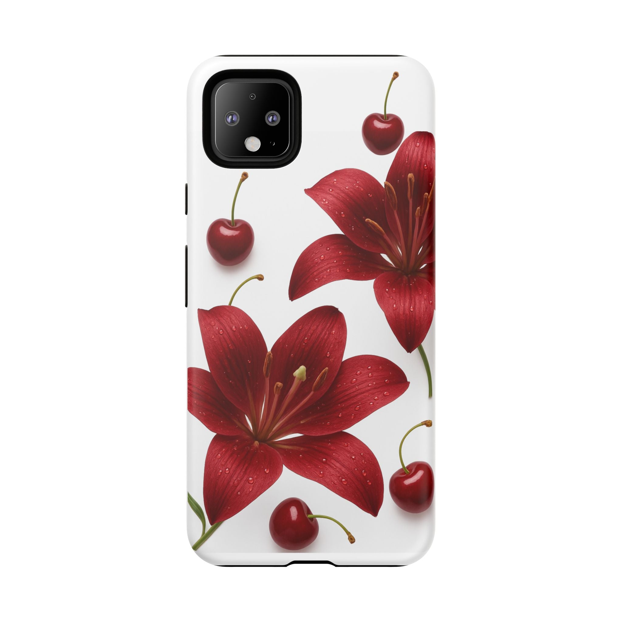 Floral Tough Phone Case, Beautiful Floral Design, Gift for Her, Risk Resistant Cover, Trendy Smartphone Accessory