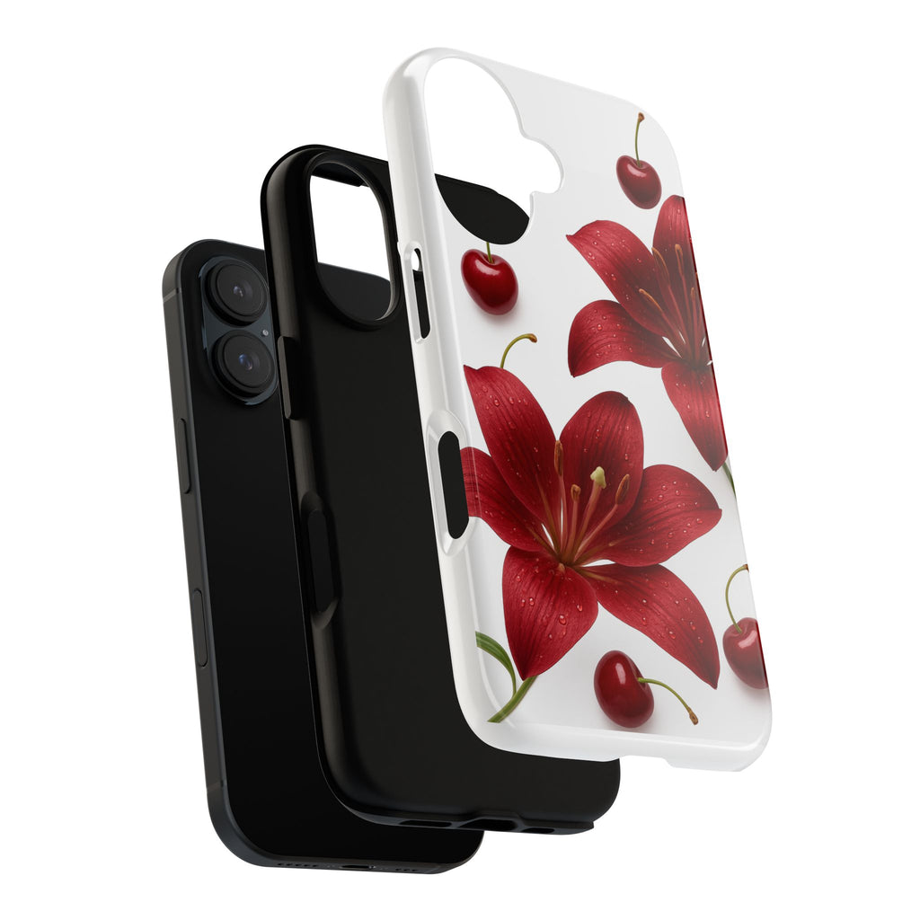 Floral Tough Phone Case, Beautiful Floral Design, Gift for Her, Risk Resistant Cover, Trendy Smartphone Accessory