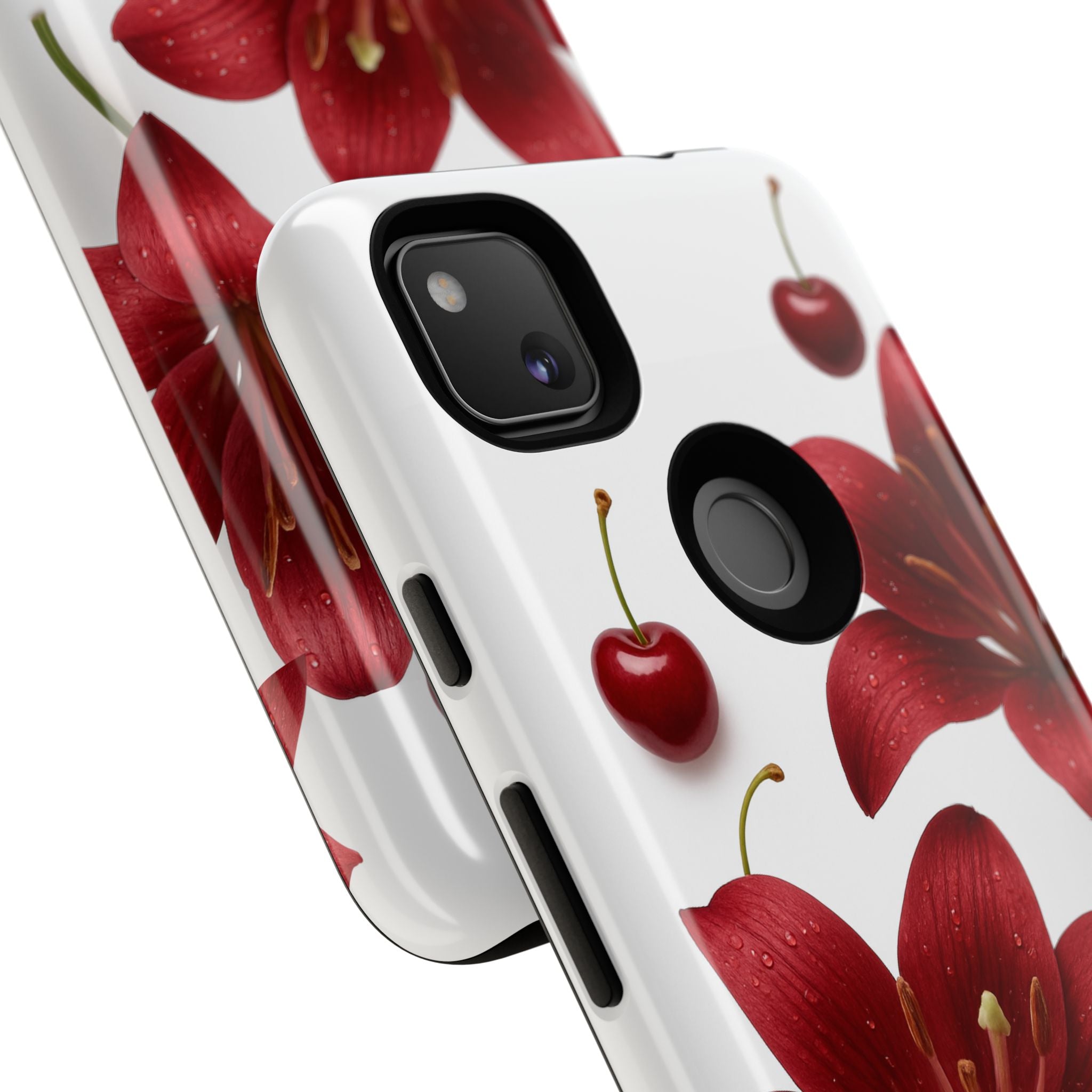 Floral Tough Phone Case, Beautiful Floral Design, Gift for Her, Risk Resistant Cover, Trendy Smartphone Accessory