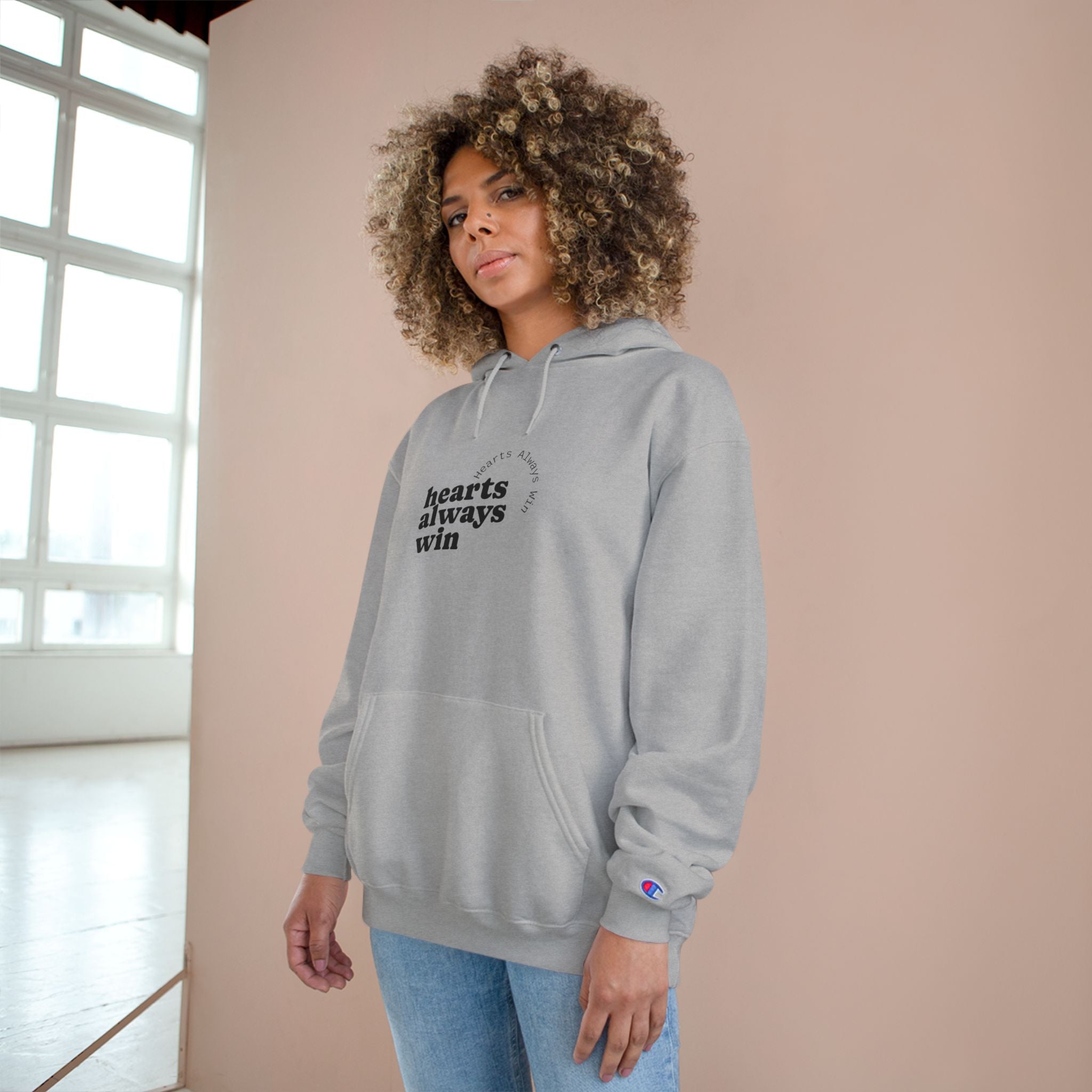Heartfelt Champion Hoodie - Perfect for Love, Friendship, Self-Care, Valentine's Day, Gift for Him/Her, Cozy Casual Fashion