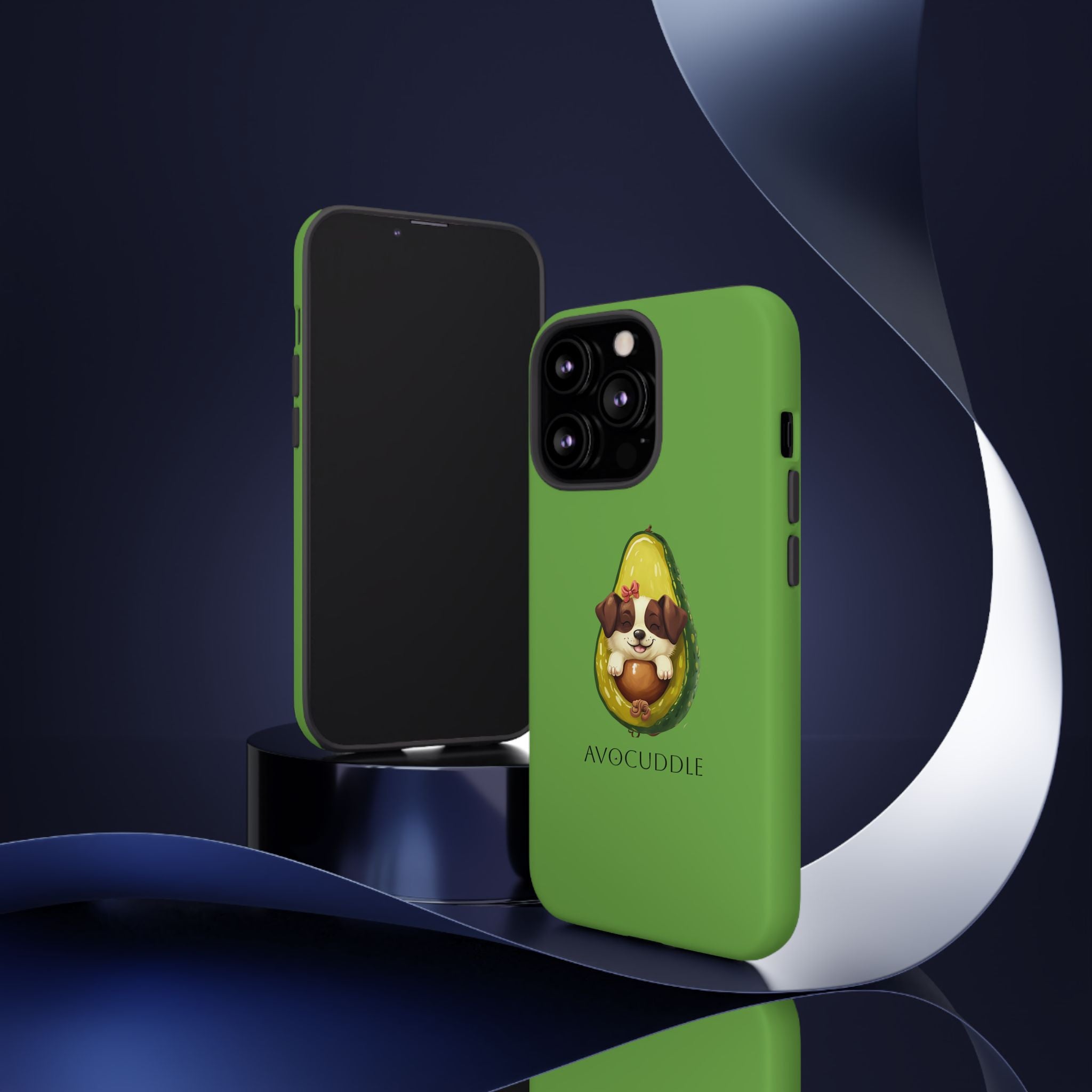 Cute Avocado Dog Phone Case - Pet Lover Gift, Animal Phone Cover, Quirky Accessory, Dog Mom Present, Custom Phone Case