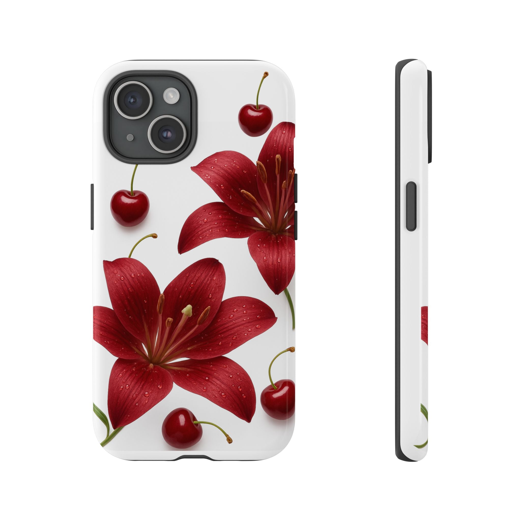 Floral Tough Phone Case, Beautiful Floral Design, Gift for Her, Risk Resistant Cover, Trendy Smartphone Accessory