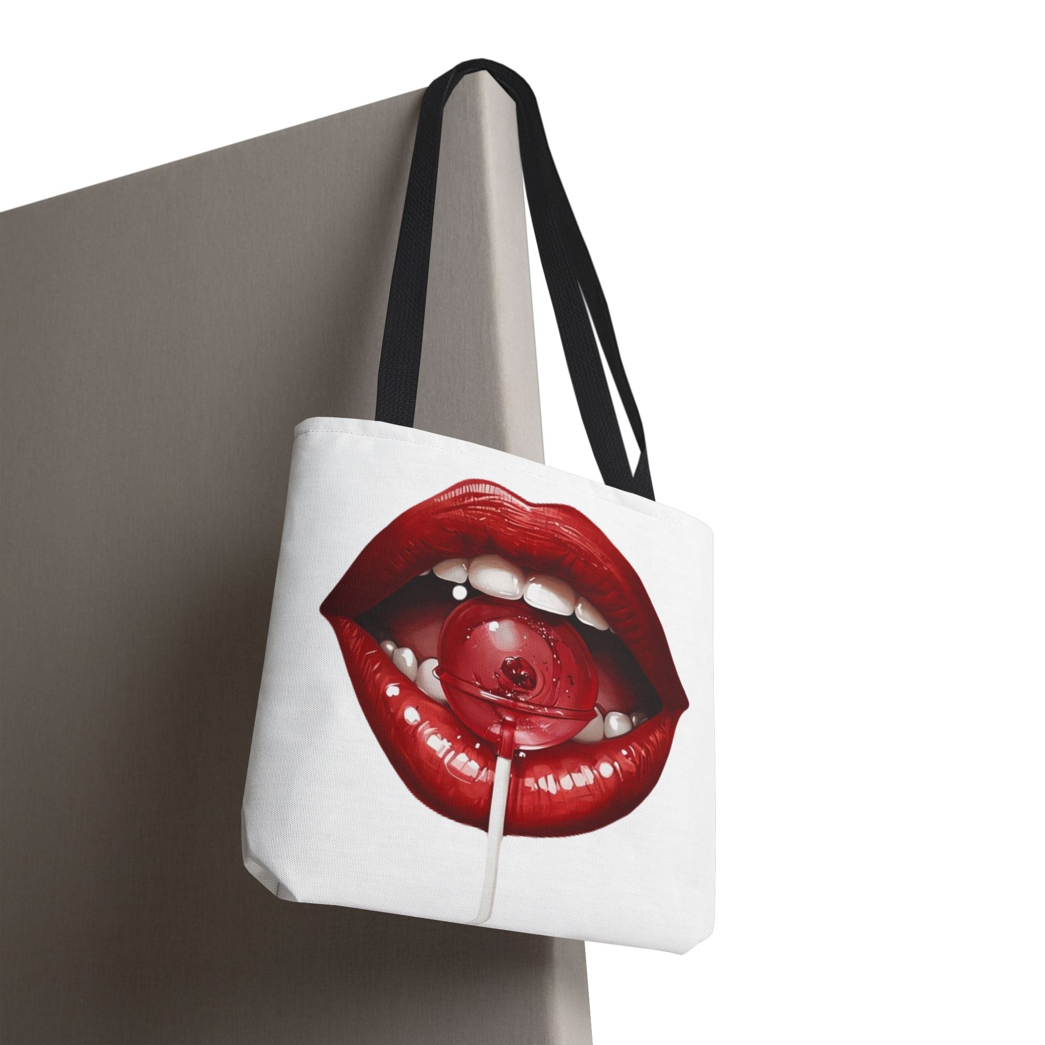 Bold Lip Art Tote Bag - Stylish and Fun Carryall for Everyday Use, Perfect Gift for Fashion Lovers, Beach Days, Birthdays, Shopping!