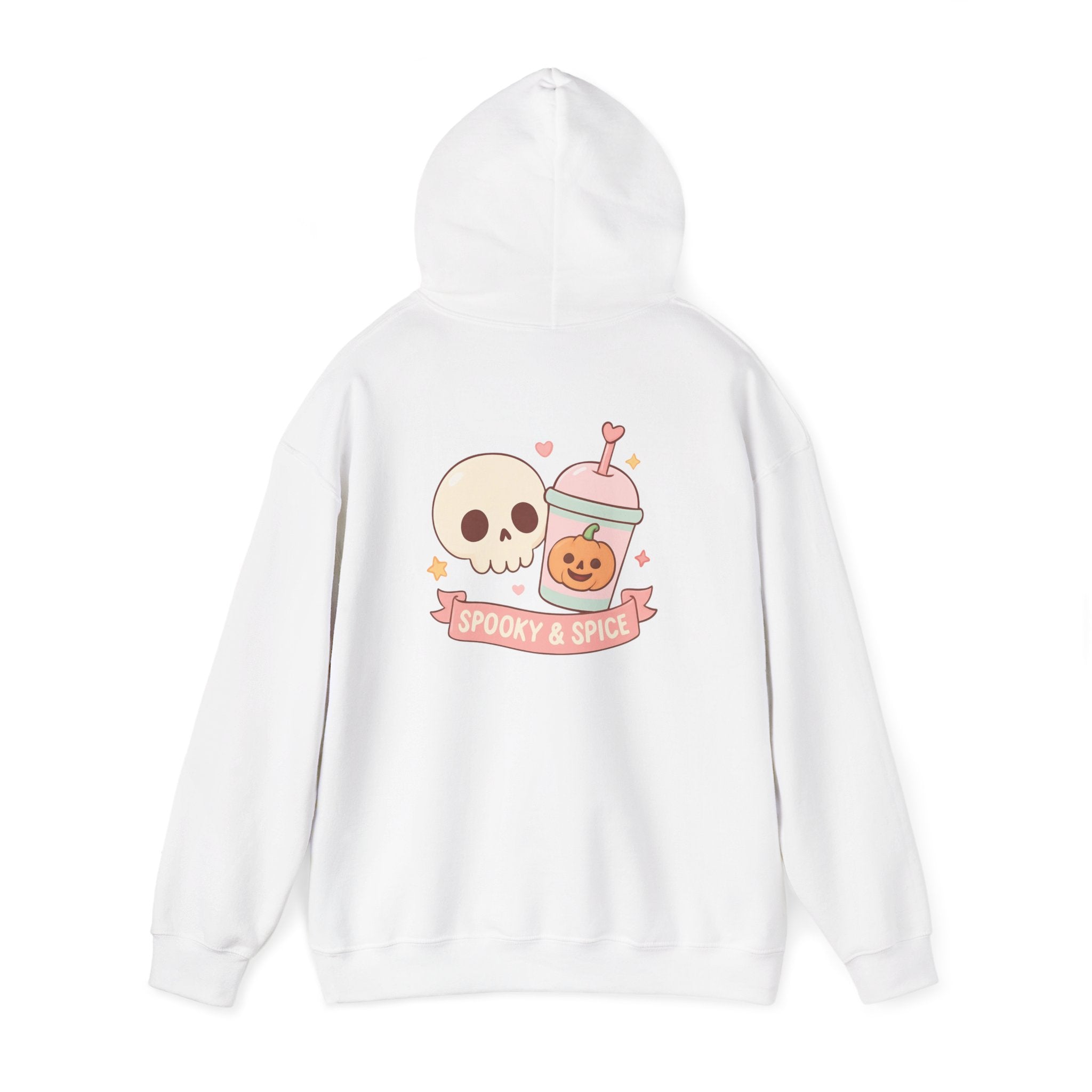 Spooky & Spice Hooded Sweatshirt, Halloween Sweater, Cozy Gift for Fall, Unisex Hoodie, Cute Autumn Fashion