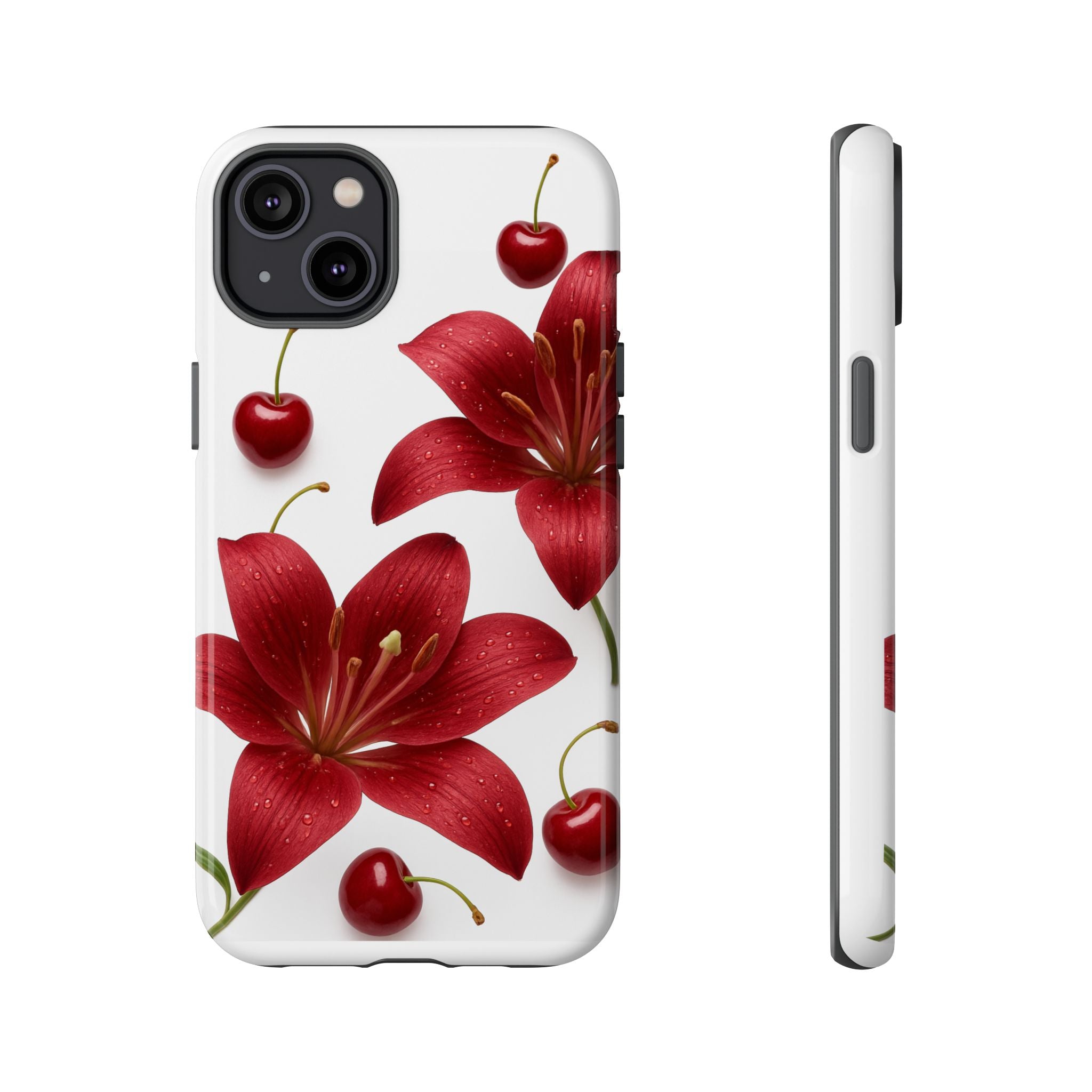 Floral Tough Phone Case, Beautiful Floral Design, Gift for Her, Risk Resistant Cover, Trendy Smartphone Accessory