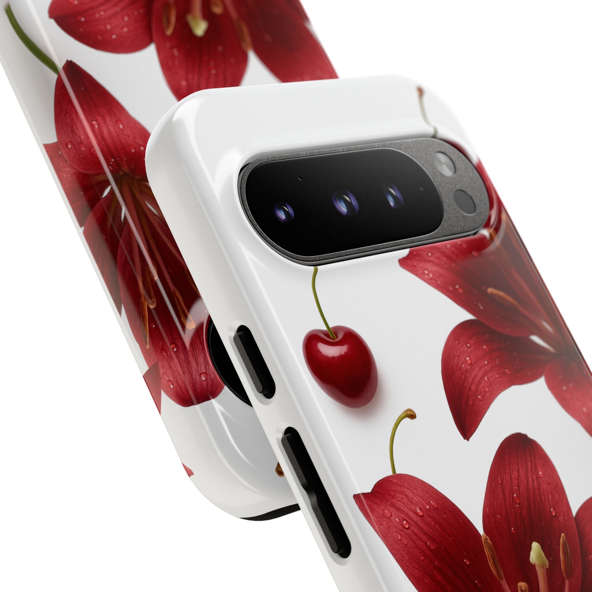 Floral Tough Phone Case, Beautiful Floral Design, Gift for Her, Risk Resistant Cover, Trendy Smartphone Accessory