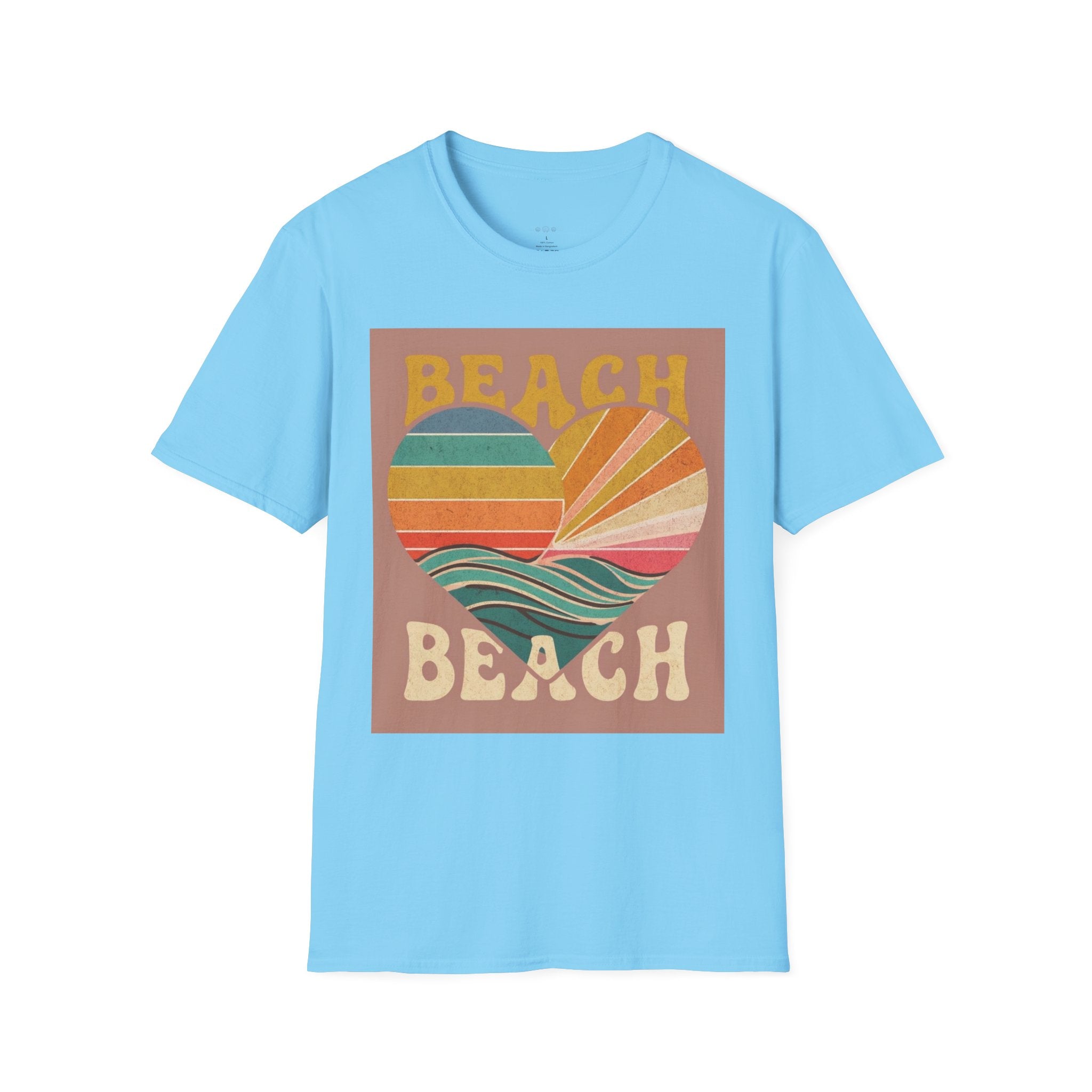 Beach Vibes T-Shirt, Summer Beach Shirt, Cute Beachwear, Vacation Tee, Ocean Lover Gift, Turtle Graphic Tee