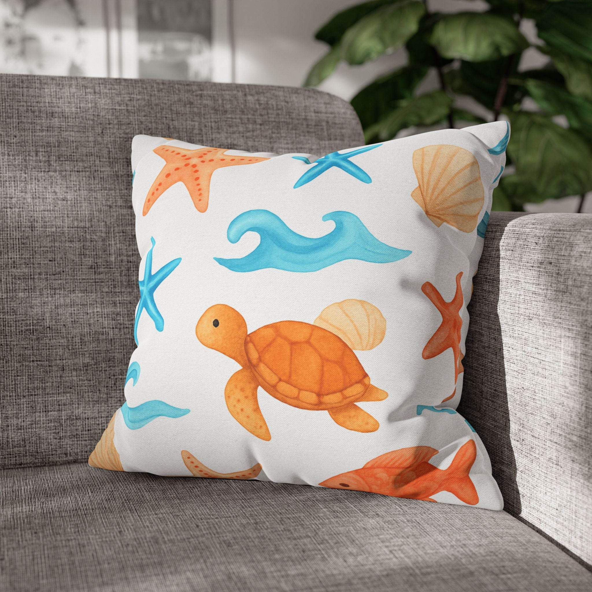 Beach-Themed Pillowcase, Coastal Decor, Ocean Vibes, Summer Gift, Nautical Home Accent