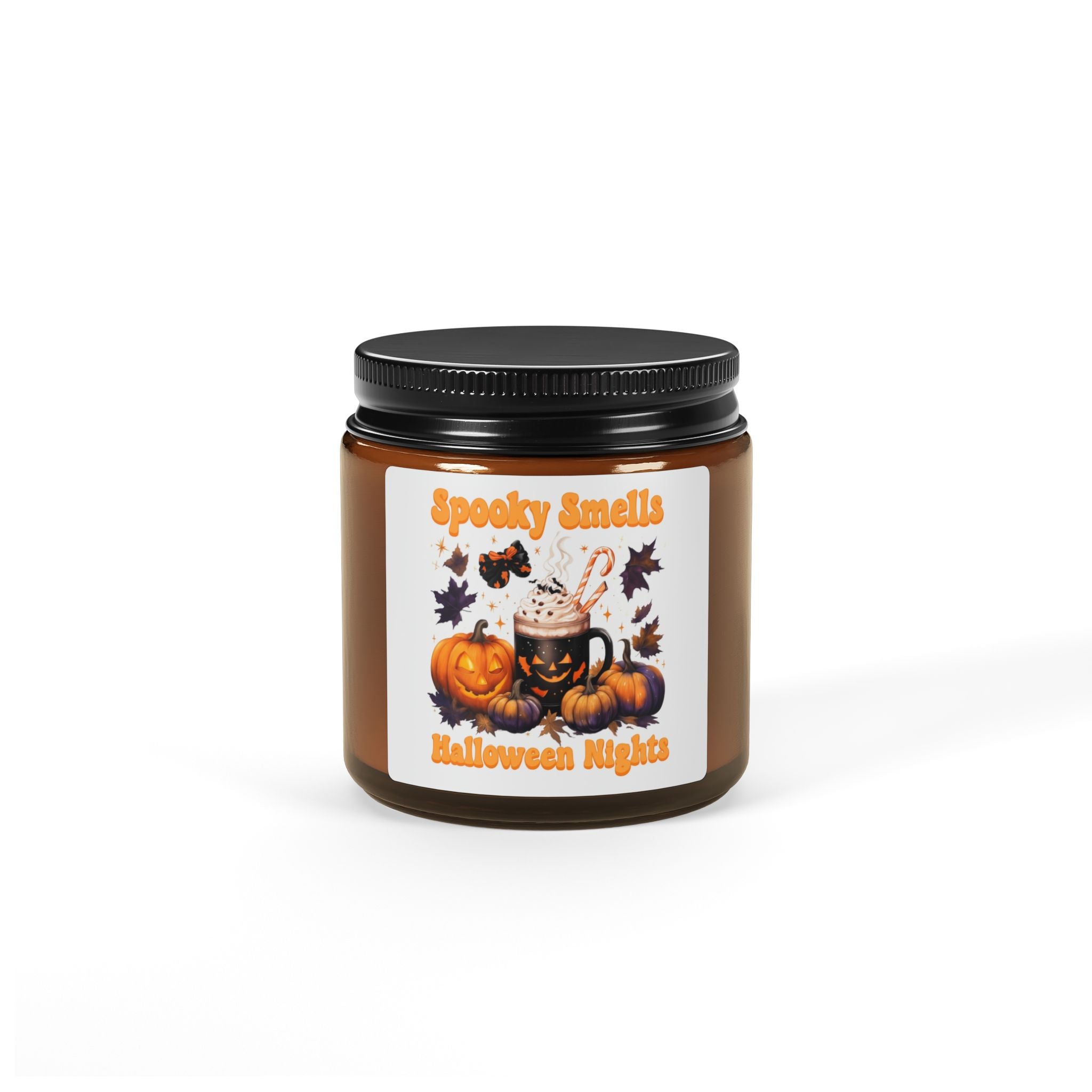 Halloween Scented Soy Candle, Spooky Candle for Fall Decor, Pumpkin Candle Gift, Autumn Aromatherapy, Seasonal Home Fragrance